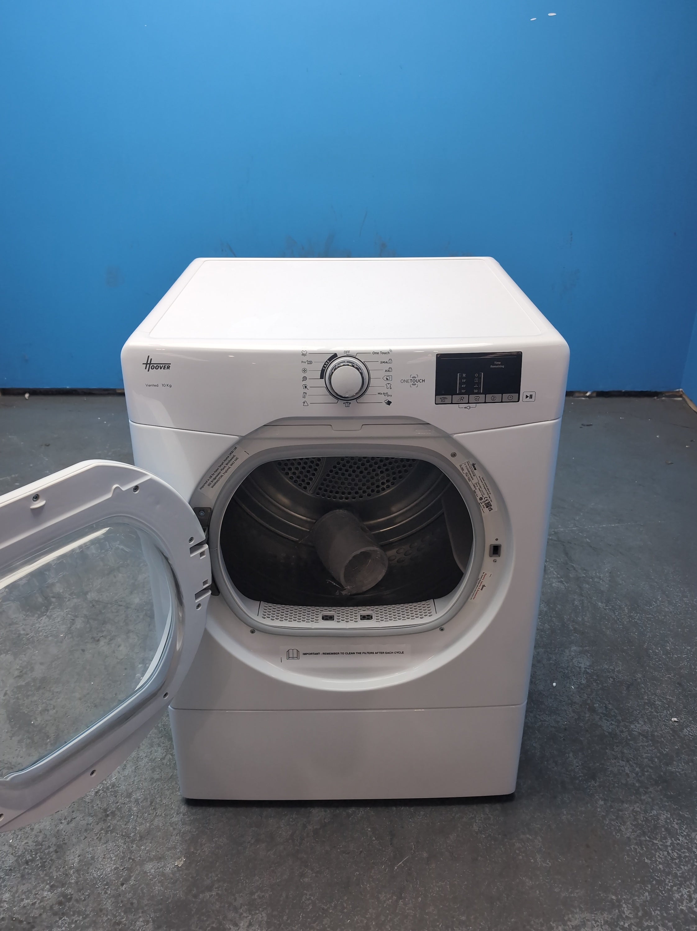 #GRC-164-347 - Hoover H-DRY 300 10kg Vented Tumble Dryer – WiFi Connected, White