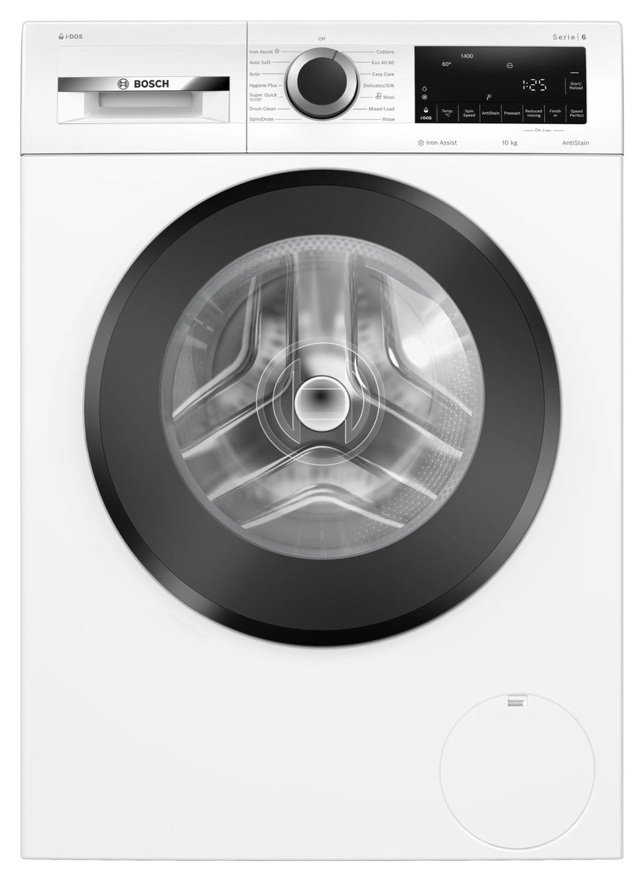 Bosch Series 6 Freestanding Washing Machine – 10kg, 1400rpm, i-DOS Auto Dosing – Renew 2 U