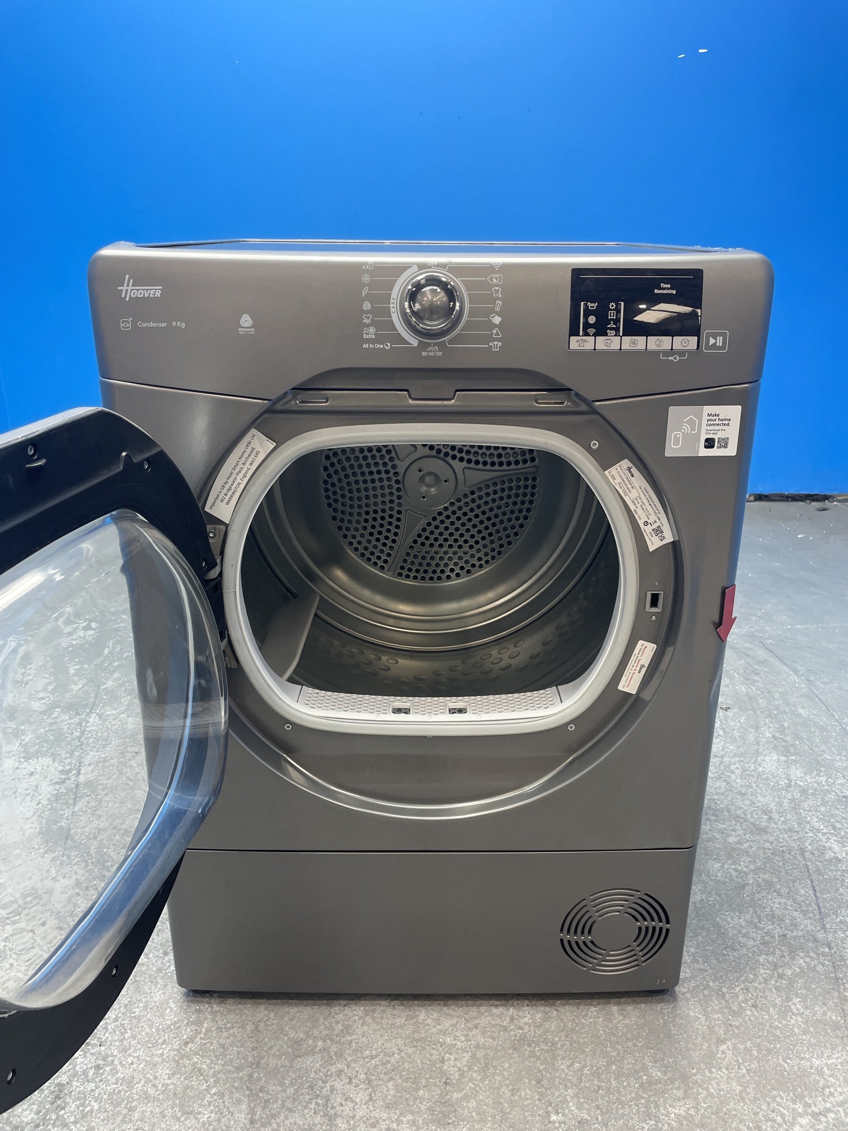 #GRC-158-589 - Hoover H-DRY 300 HLE C9DRGR-80 9kg Smart Condenser Tumble Dryer