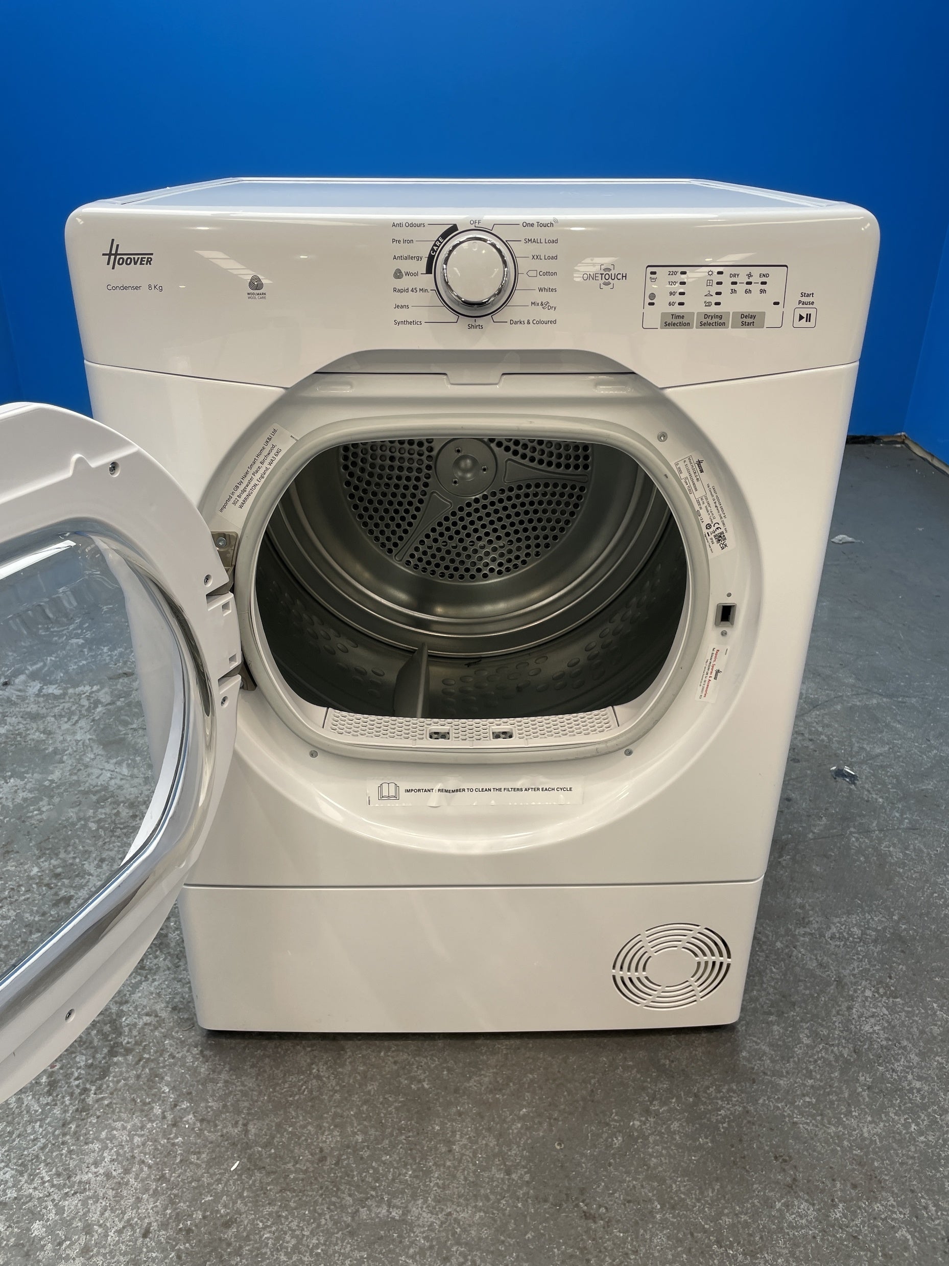 #GRC-153-819 - Hoover HLEC8DG 8kg Condenser Tumble Dryer