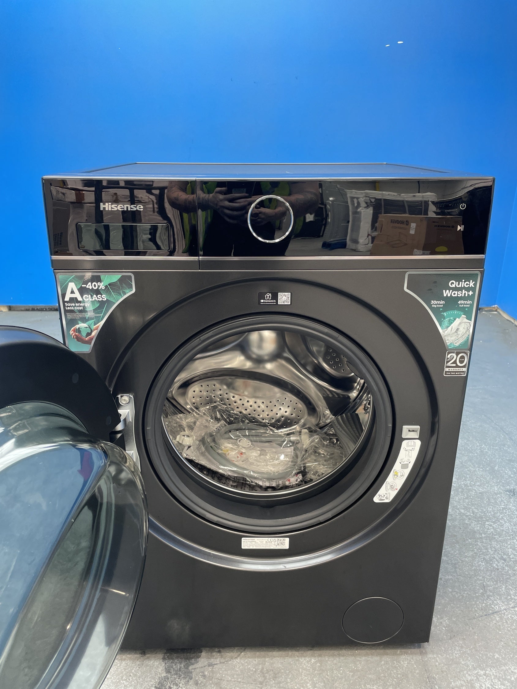 #GRC-159-659 - Hisense WF5I1045BBQ KitchenFit 5i 10.5 kg WiFi Washing Machine