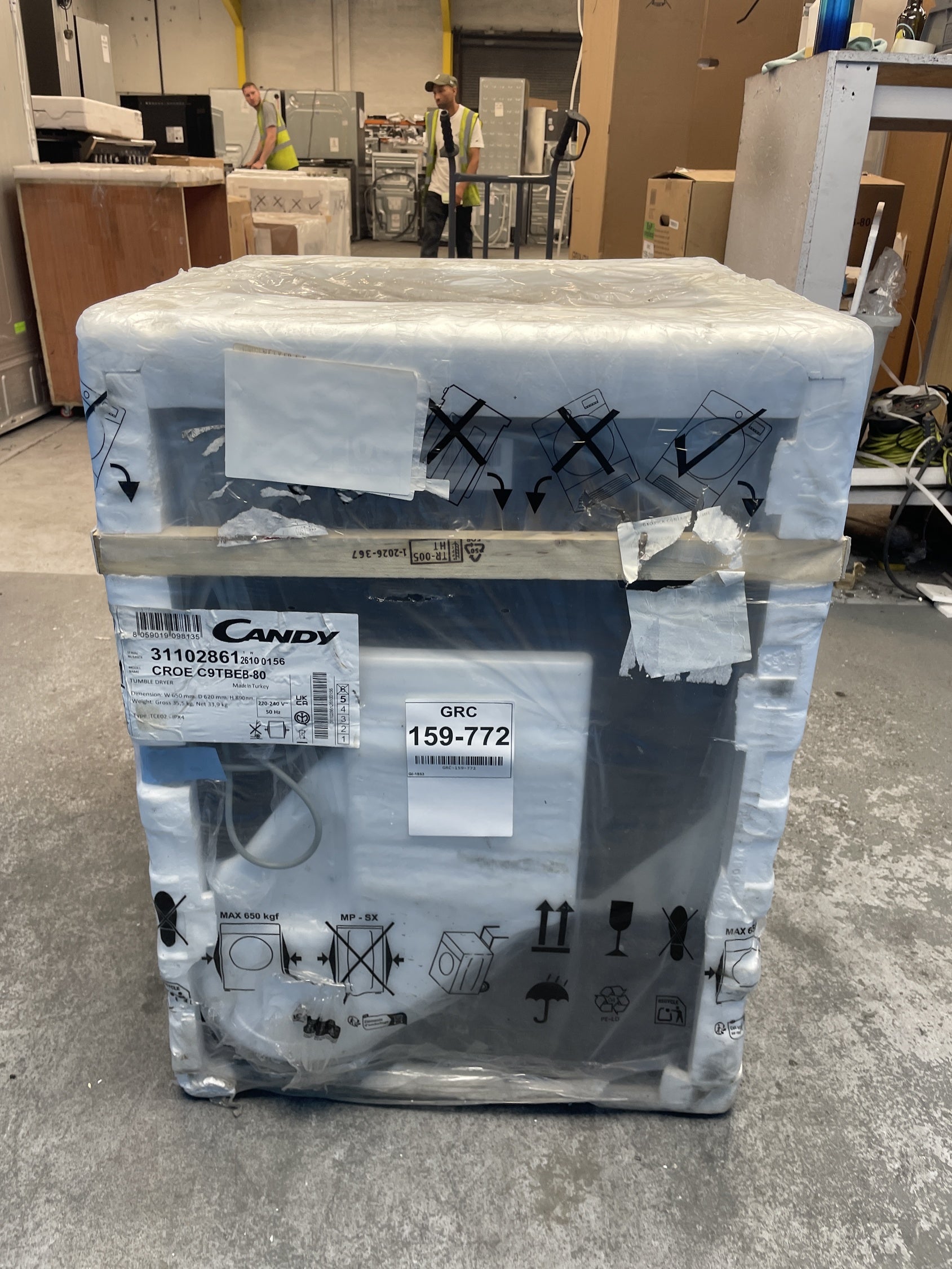 #GRC-159-772 - Candy CROE C9TBEB-80 Smart Pro 9kg Condenser Tumble Dryer