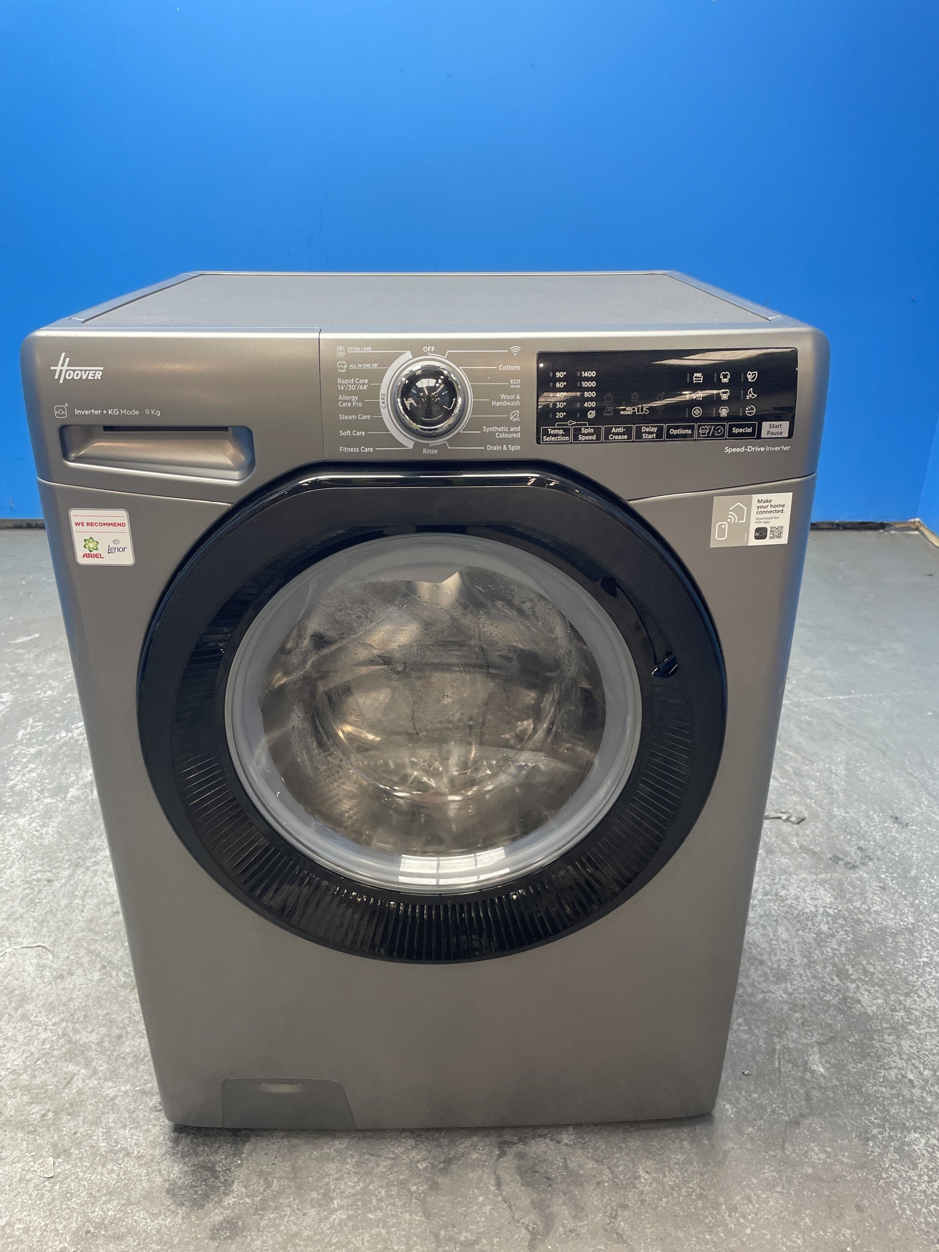 #GRC-163-141 - Hoover H3WPS496TAMBR680 9kg 1400 Spin Washing Machine