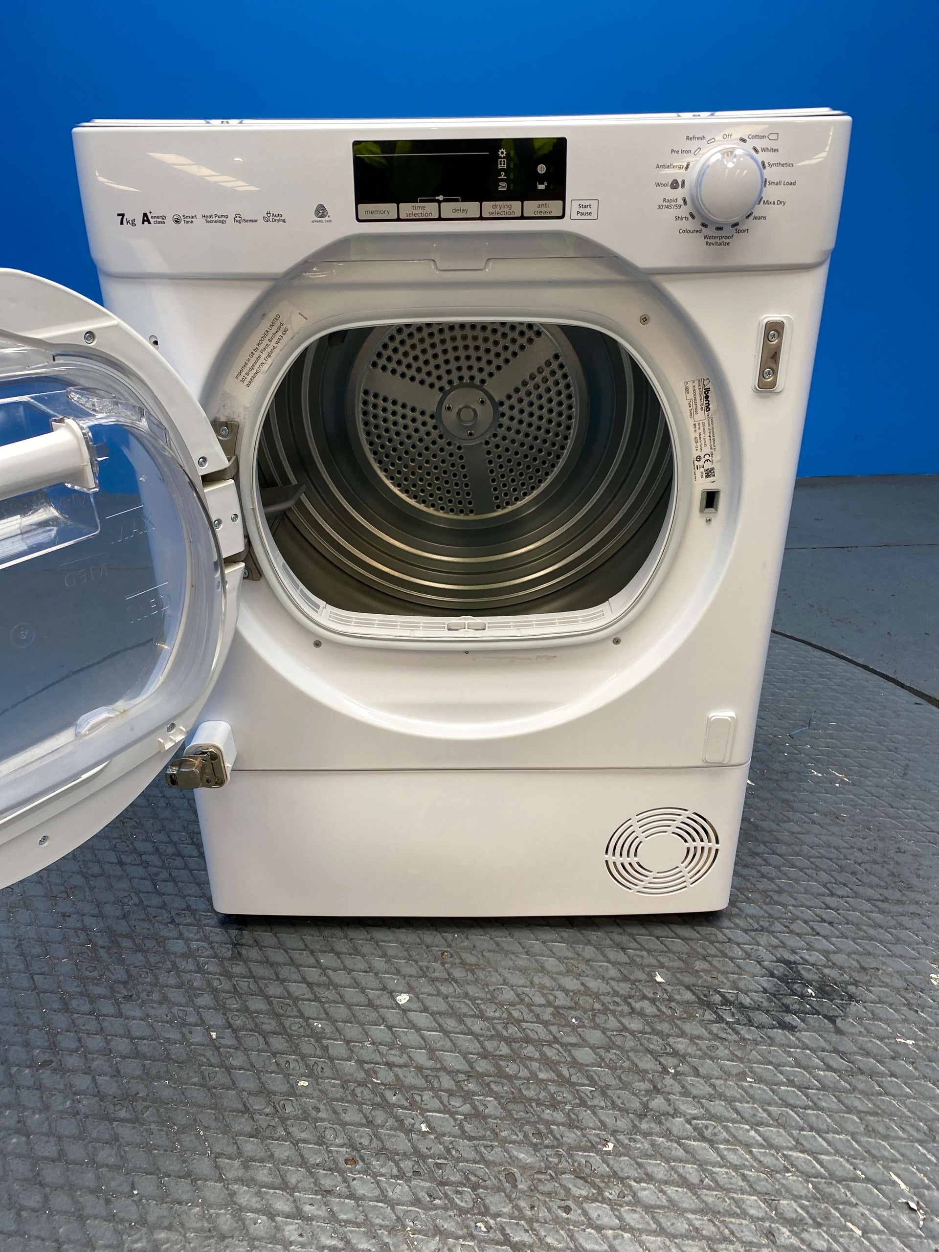 Iberna BITDH7A1TE 7kg Built-In Heat Pump Tumble Dryer