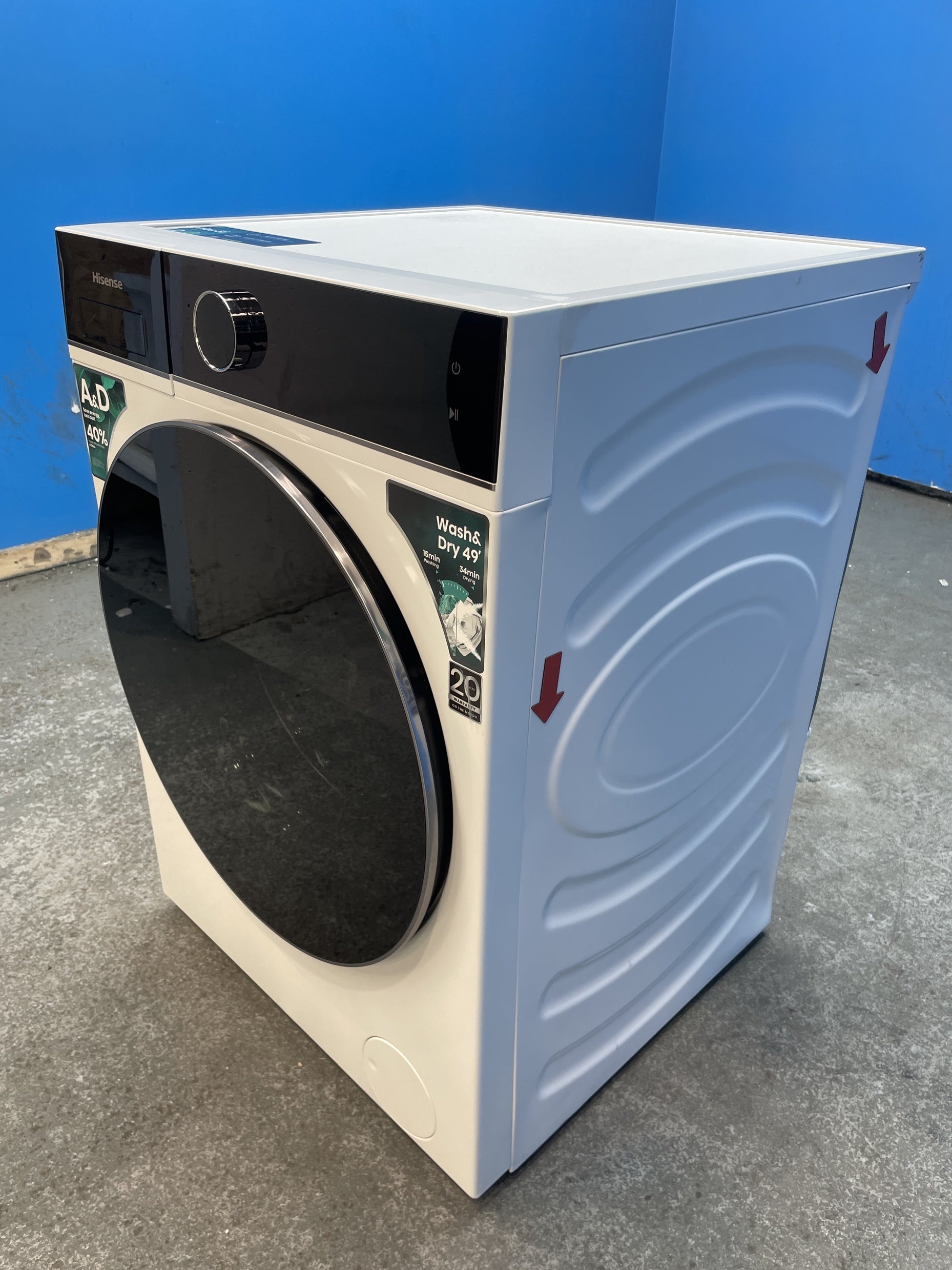 #GRC-158-013 - Hisense WD5I1245BWR 5i Series 12/8kg 1400rpm Washer Dryer