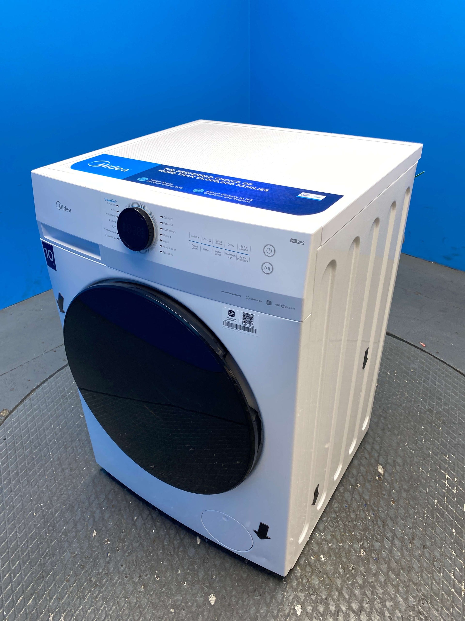 Midea MF20EW100WB 10kg 1400rpm Wi-Fi Washing Machine