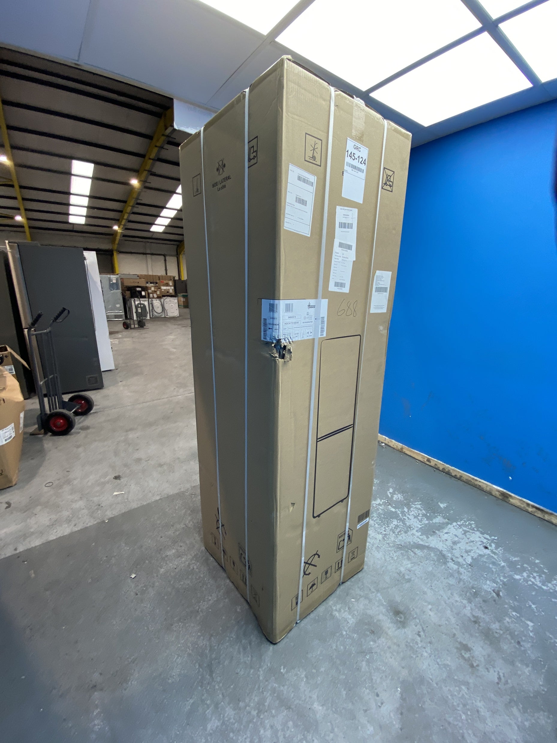 #GRC-145-124 - Hoover HOCH1T518EXK 254 Litre Combi Fridge Freezer