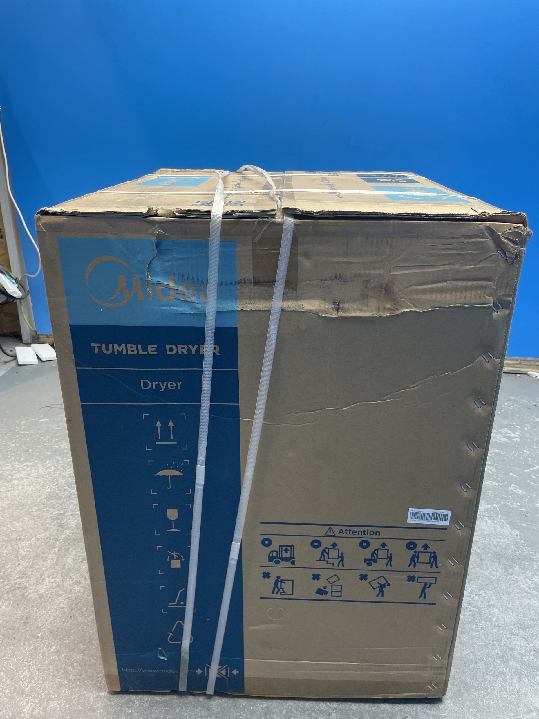 #GRC-158-921 - Midea MD200H80WB/W-UK 8kg Smart Sensor Heat Pump Tumble Dryer