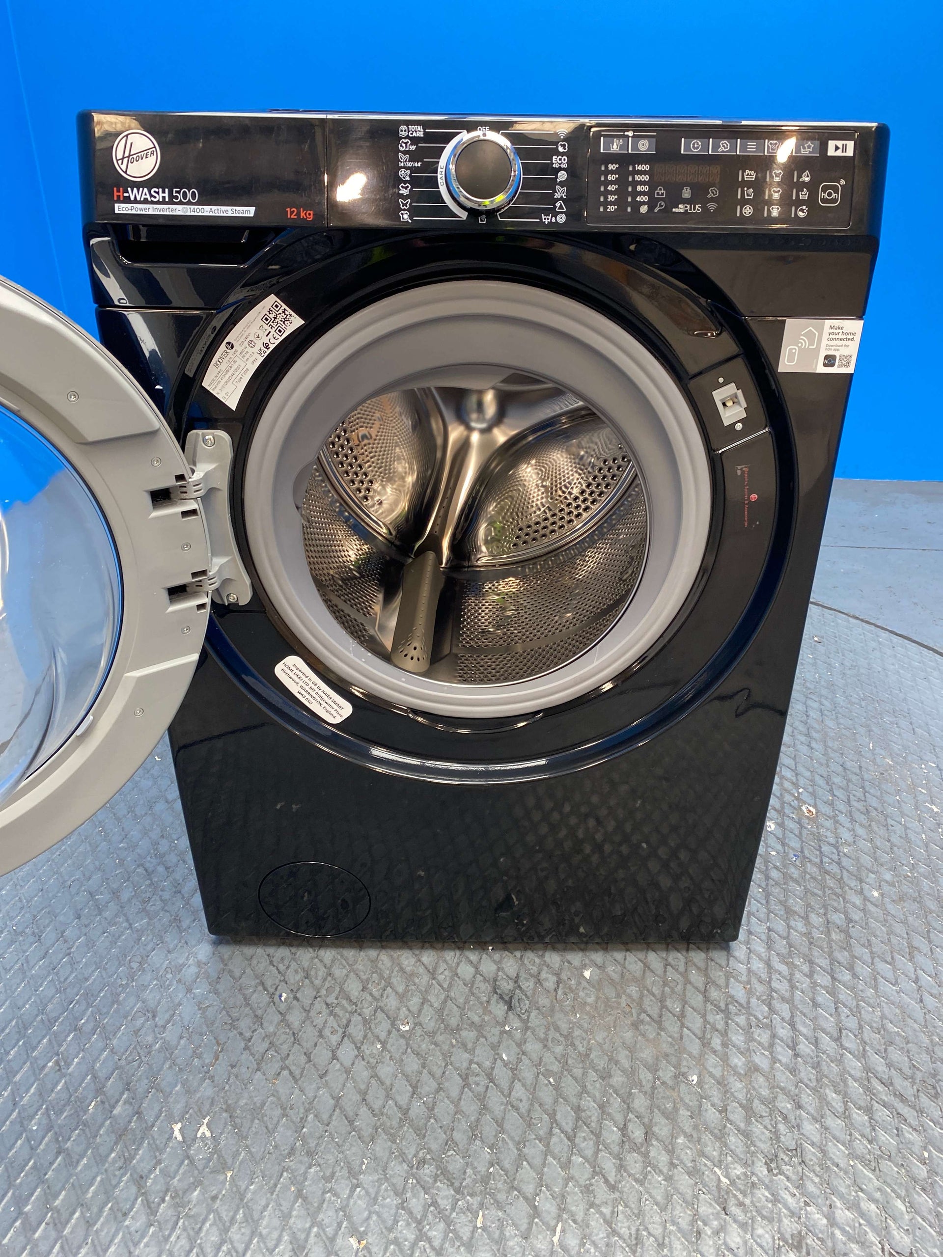 Hoover HW412AMBCB 12kg 1400 Spin Washing Machine