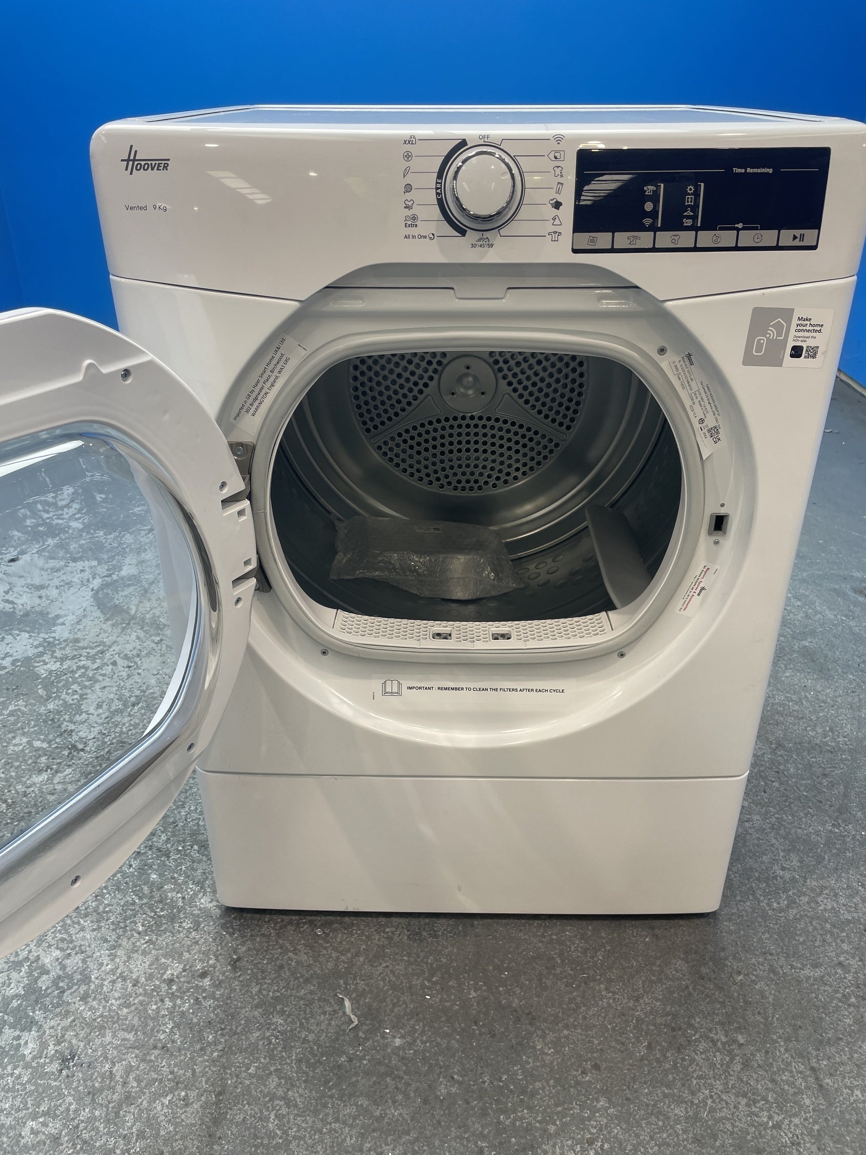 #GRC-157-159 - Hoover HLE V9TG 9kg Vented Tumble Dryer