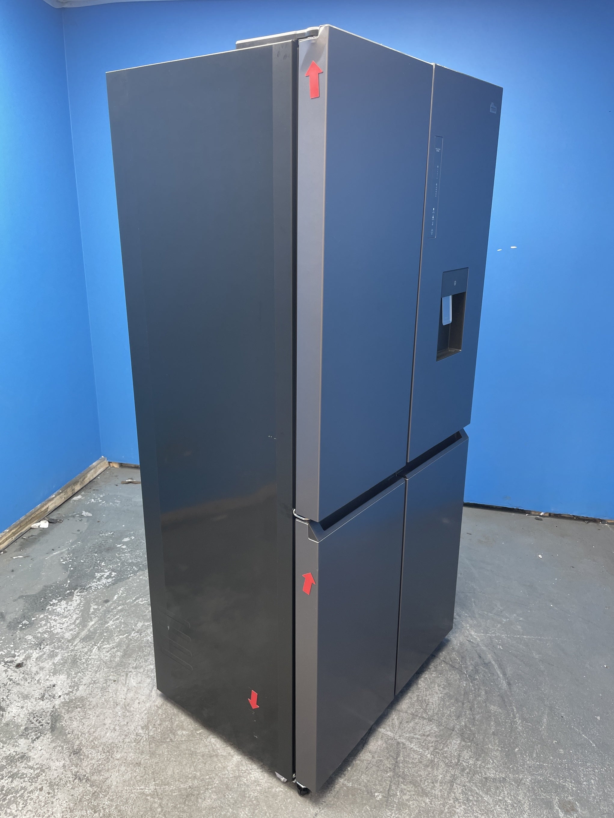 #GRC-158-486 - Hoover H-FRIDGE 700 HHCR3818EWPL 463 Litre American Style Fridge Freezer