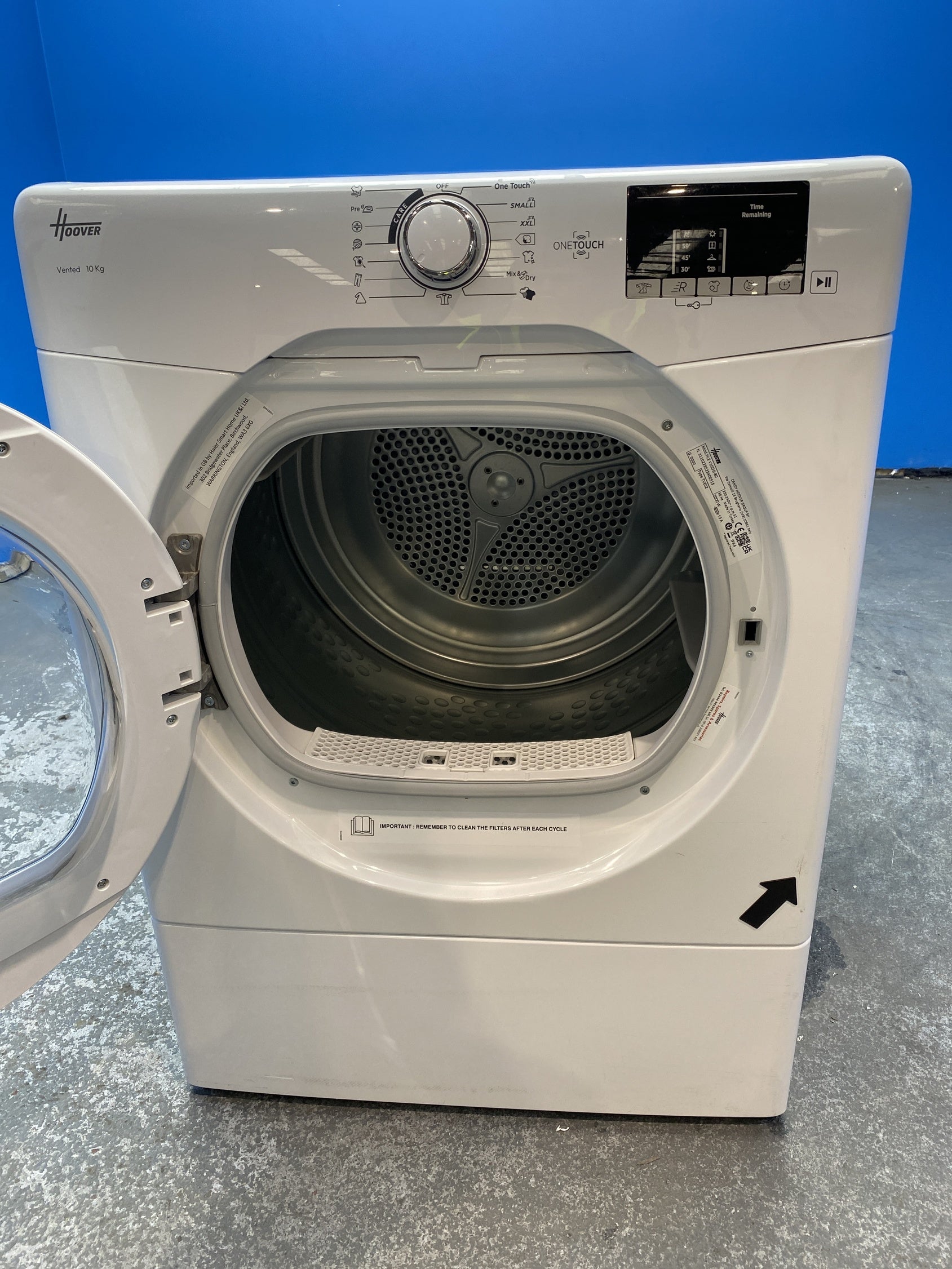 #GRC-156-420 - Hoover HLE V10DG-80 10kg Vented Tumble Dryer