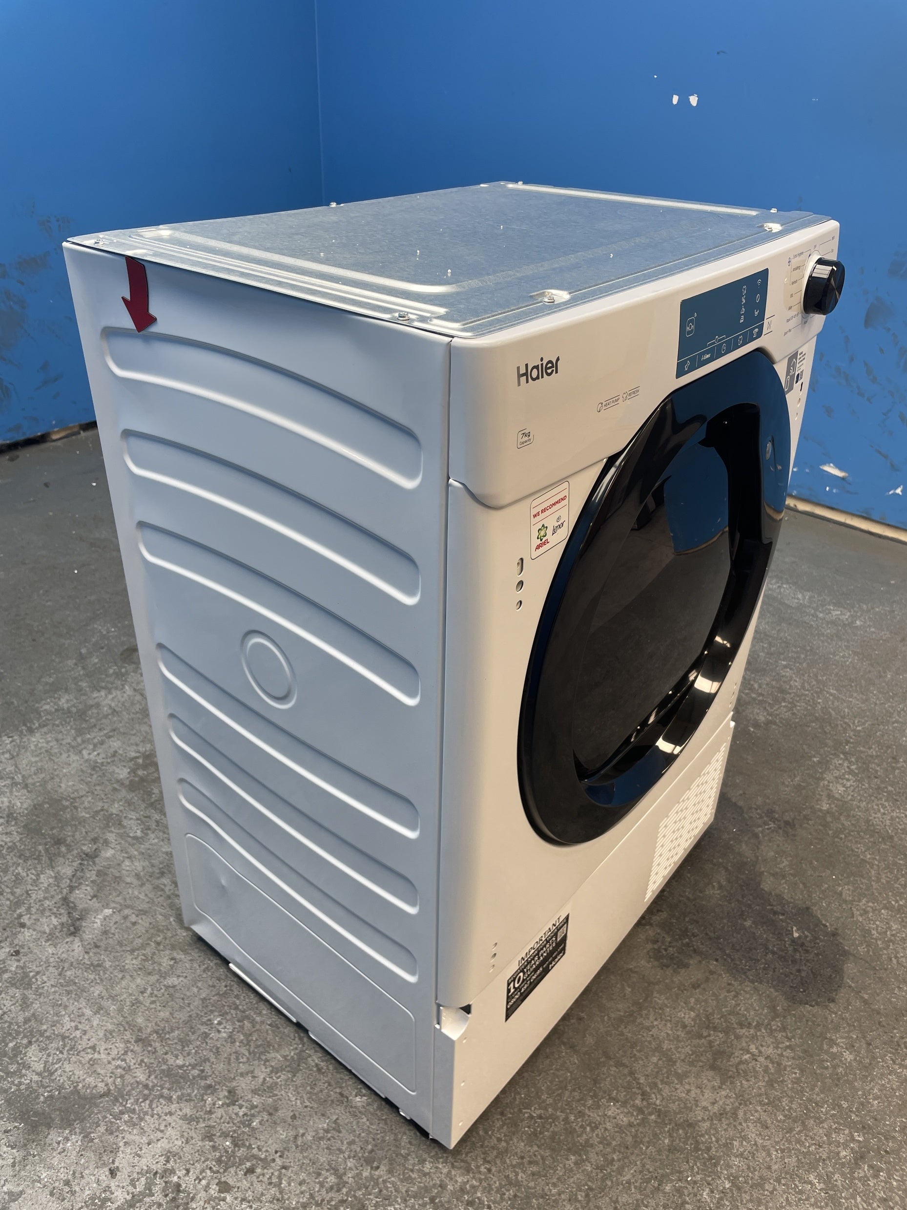 #GRC-160-057 - Haier Series 6 HDBI H7A2TBEX-80 Integrated 7kg Heat Pump Tumble Dryer