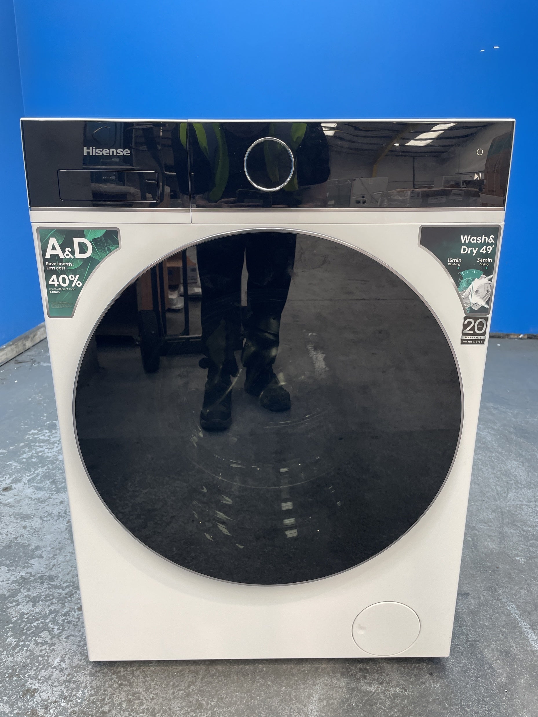 #GRC-158-027 - Hisense WD5I1245BWR 5i Series 12/8kg 1400rpm Washer Dryer