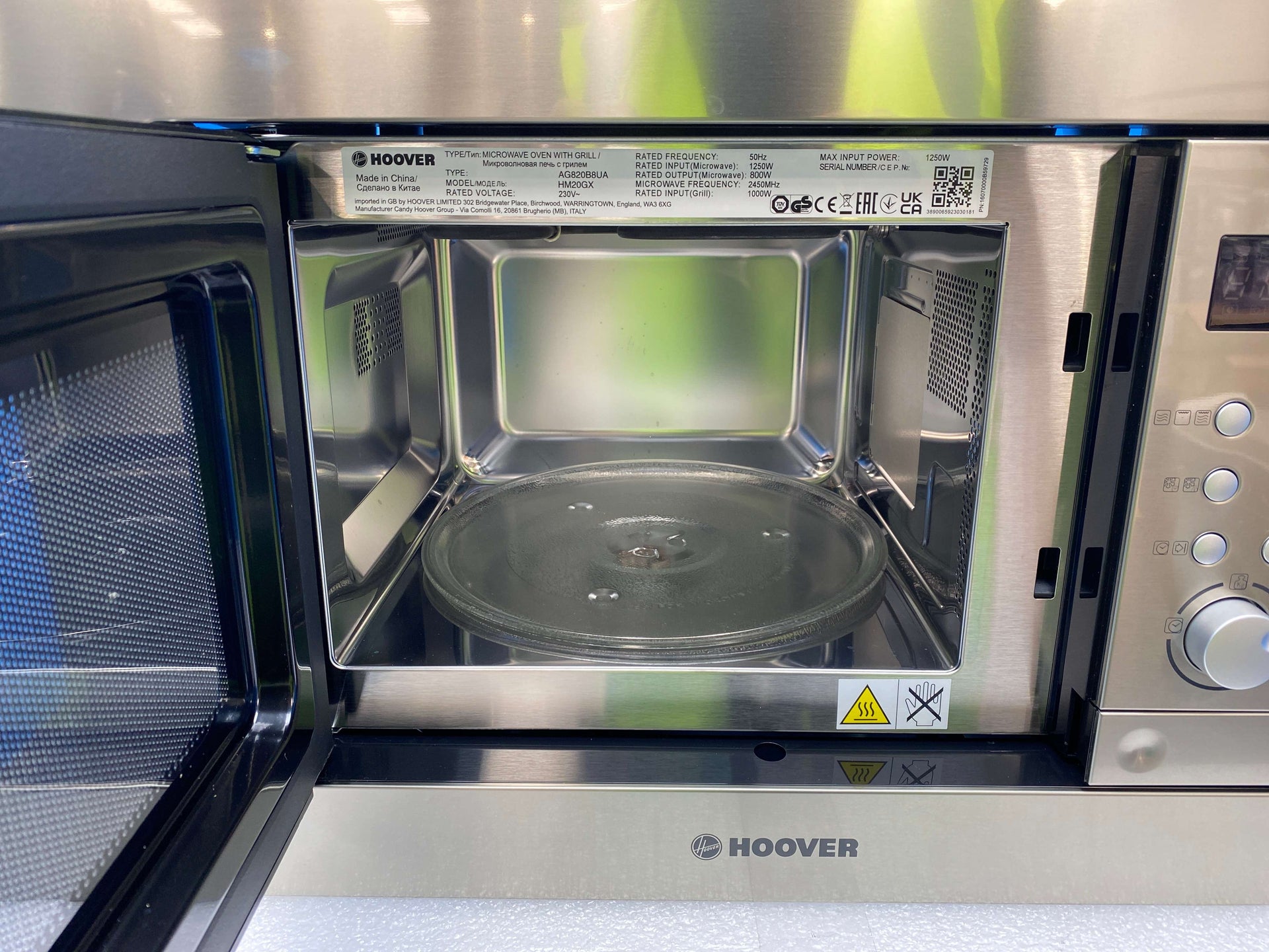 Hoover HM20GX 20L Built‑In Microwave with Grill