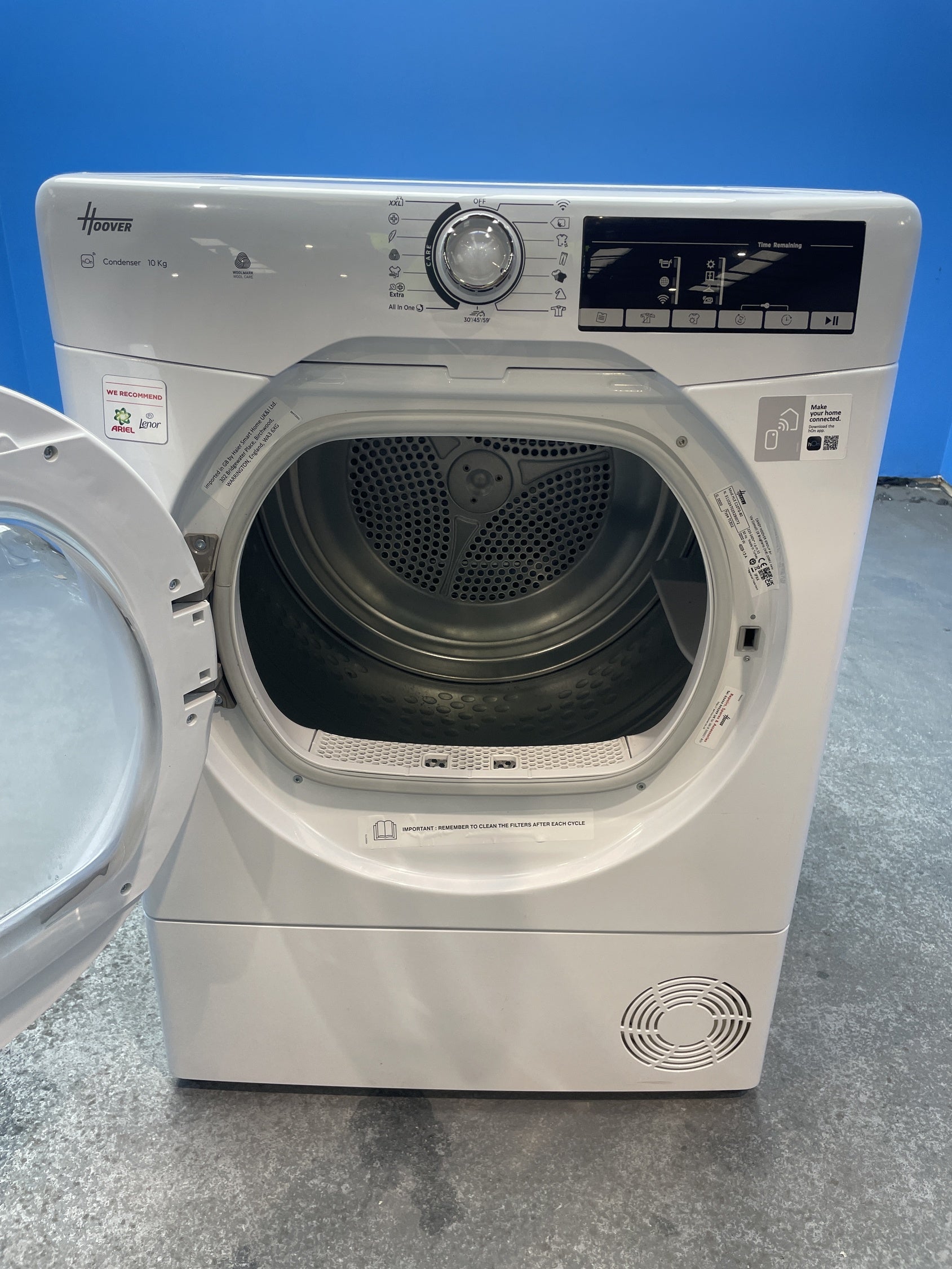 #GRC-158-373 - Hoover HLE C10TG-80 10kg Condenser Tumble Dryer
