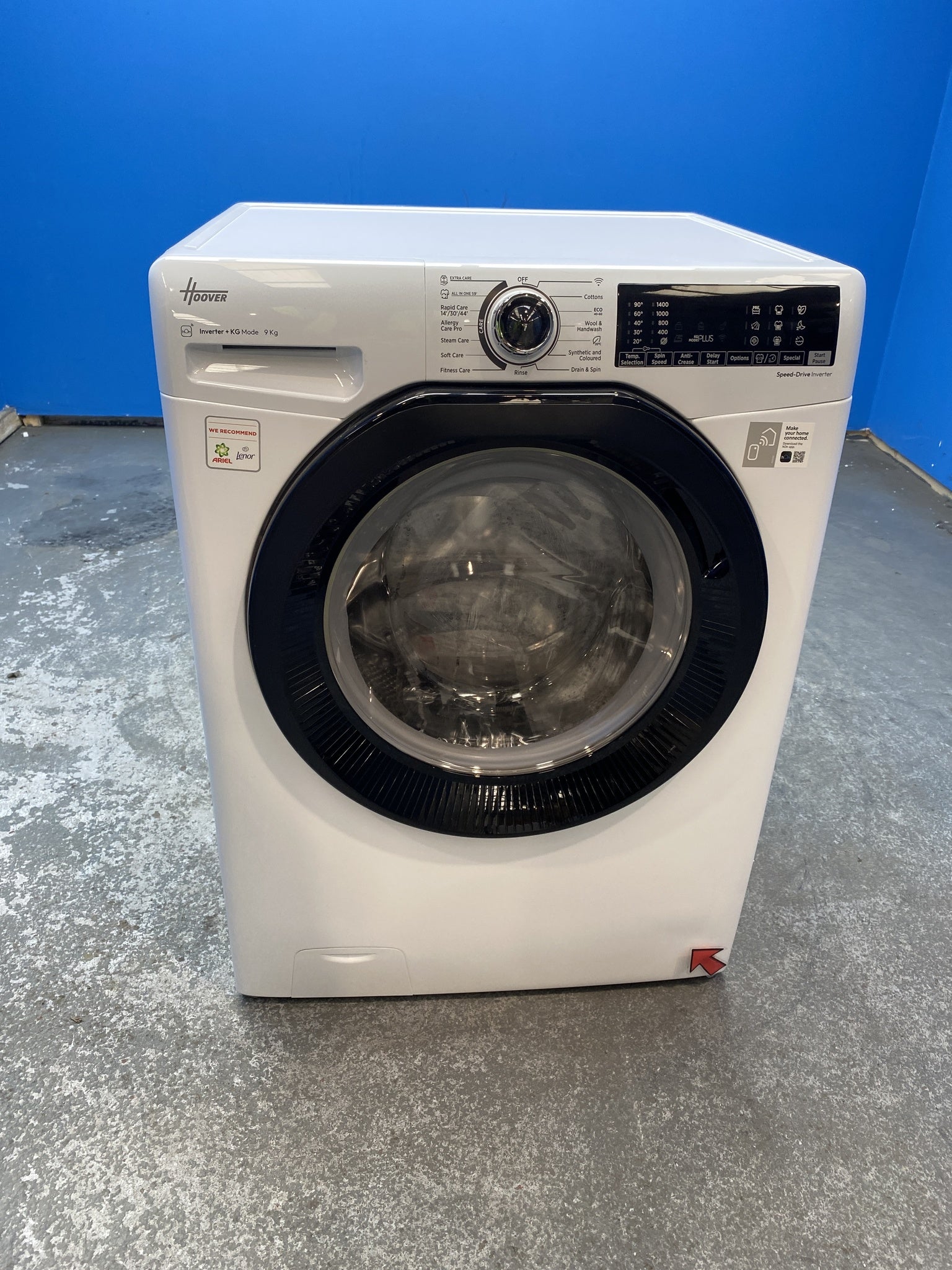 #GRC-156-043 - Hoover H3WPS496TAMB6 9kg 1400 Spin Washing Machine