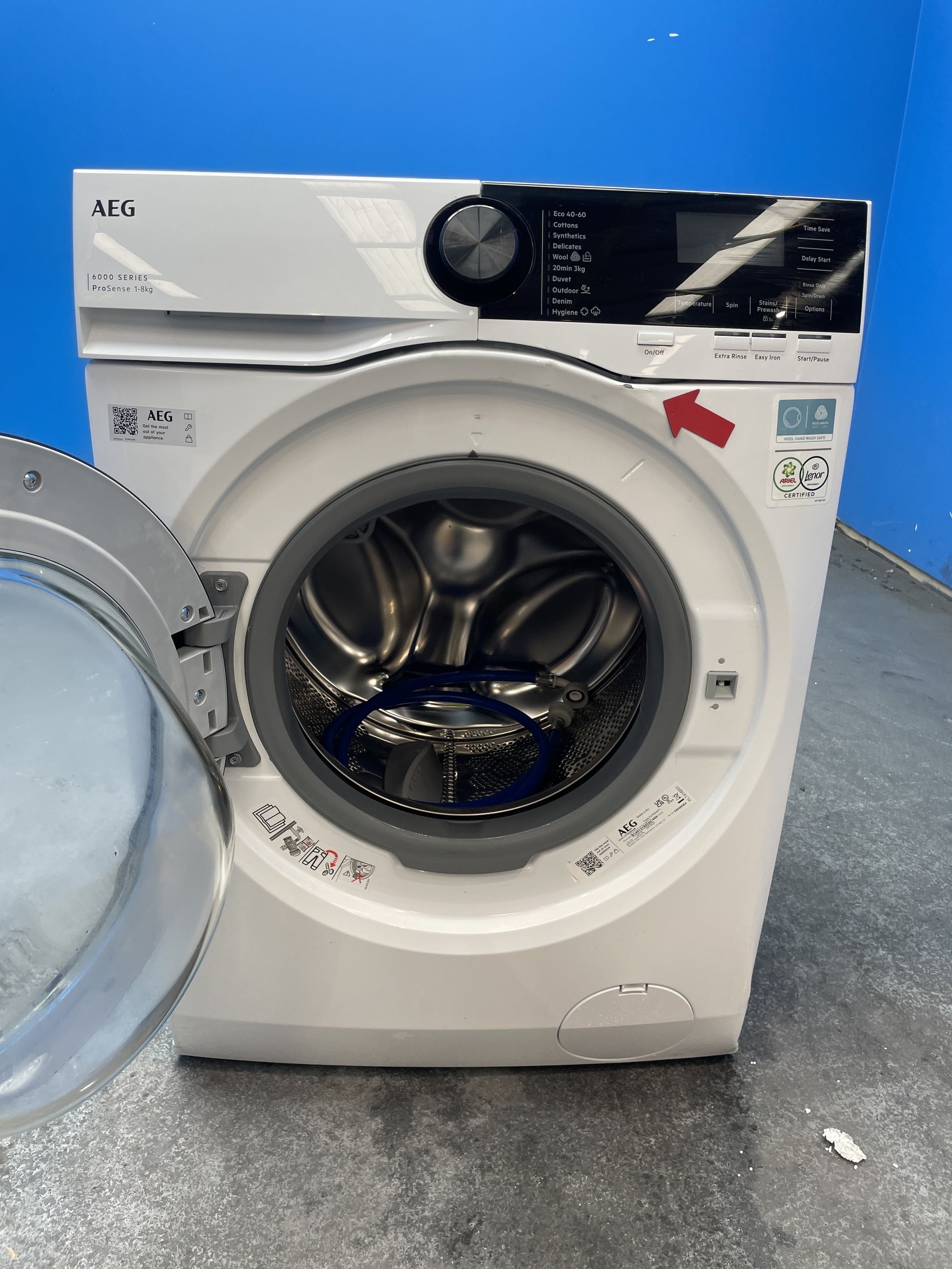 #GRC-158-261 - AEG LFR62844B 6000 Series ProSense 8kg 1400 Spin Washing Machine