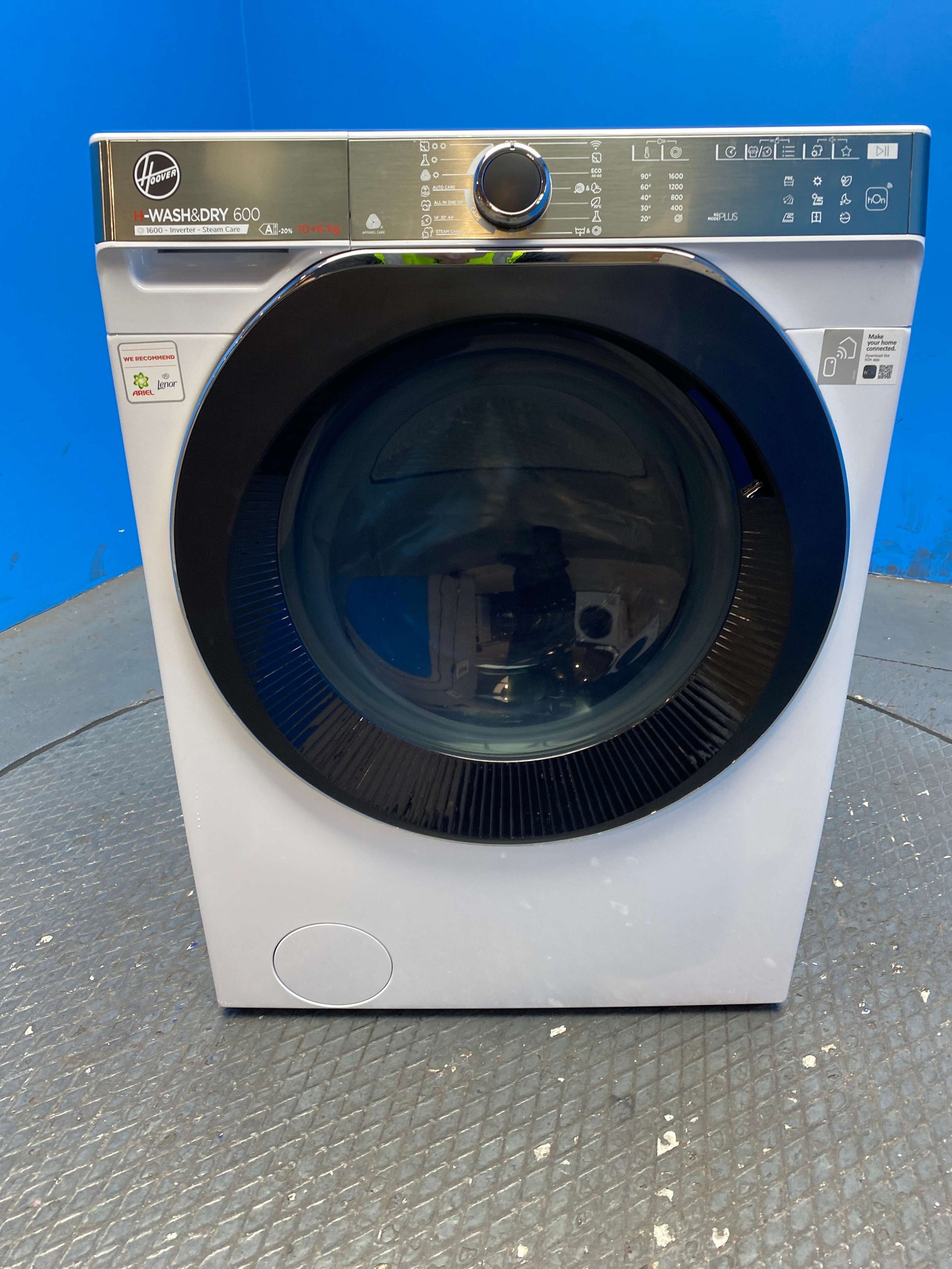 Hoover H6DPB6106MBC8-80 Wi-Fi 10/6kg 1600 Spin Washer Dryer
