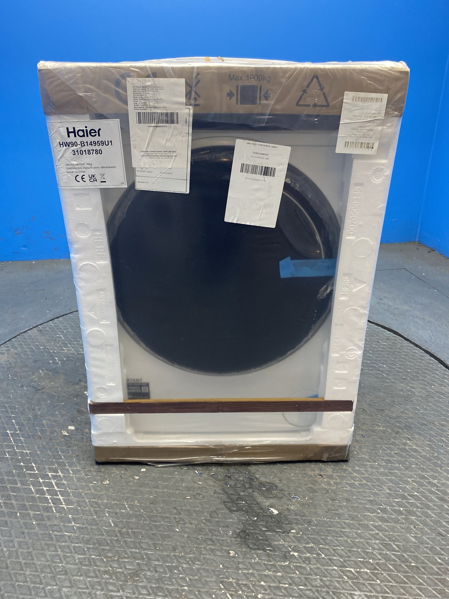 Haier HW90-B14959U1 Series 5 9kg 1400 Spin Washing Machine