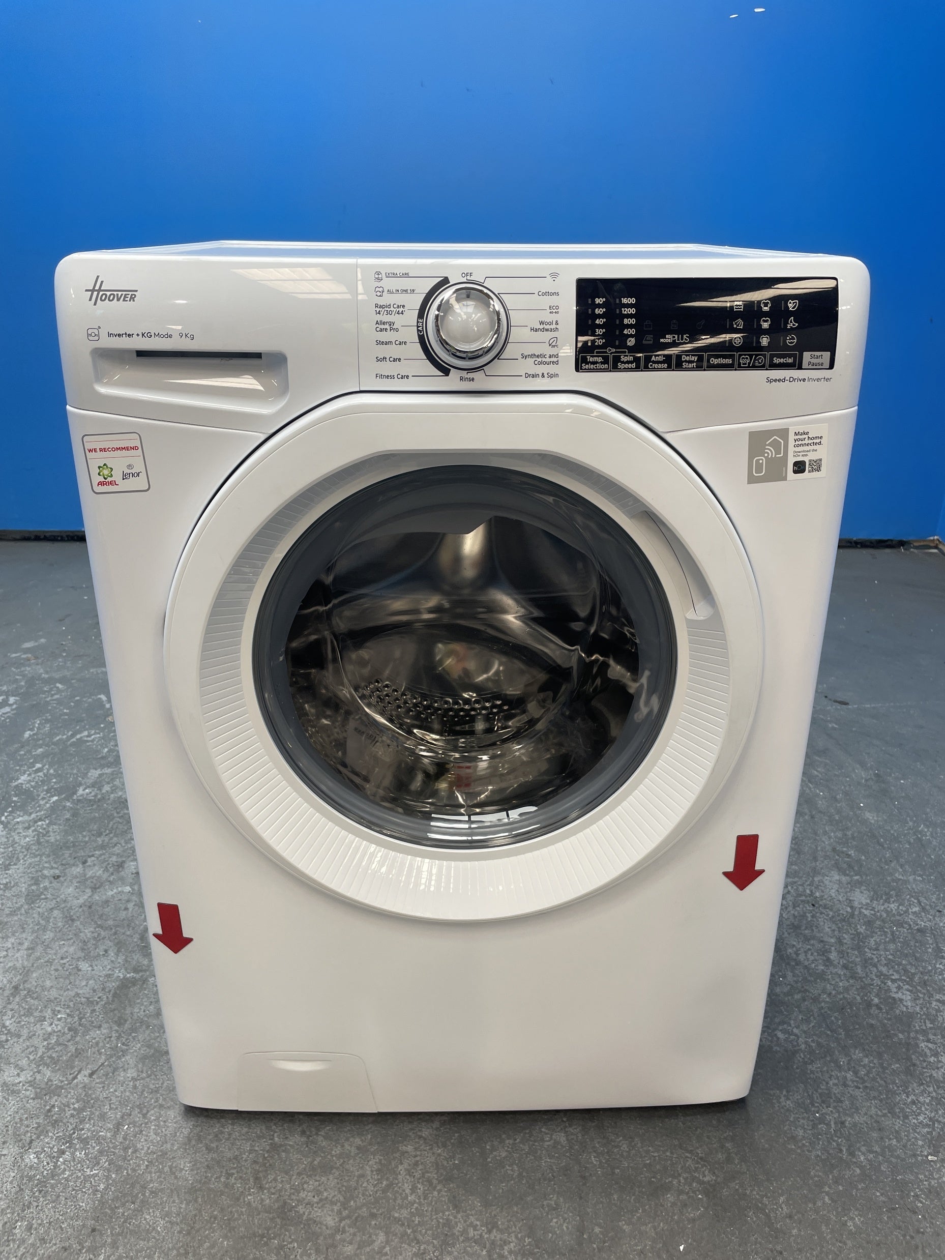 #GRC-159-999 - Hoover H-WASH 350 H3WPS696TAM6-80 9kg 1600rpm Washing Machine
