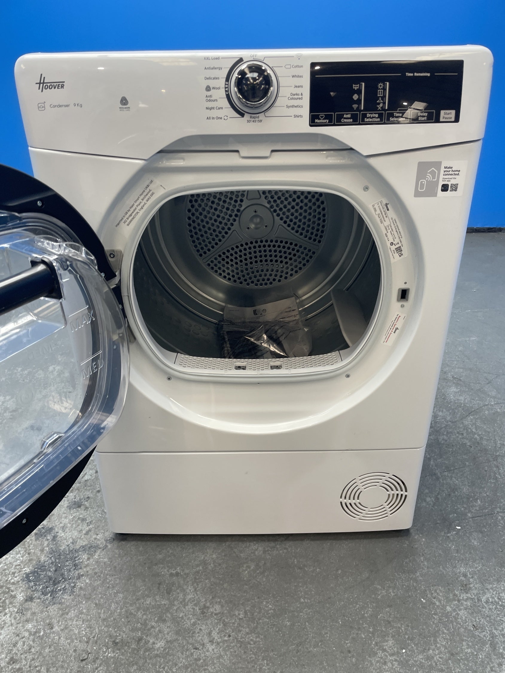 #GRC-153-556 - Hoover H-DRY 350 HREC9TBE-80 9kg Condenser Tumble Dryer