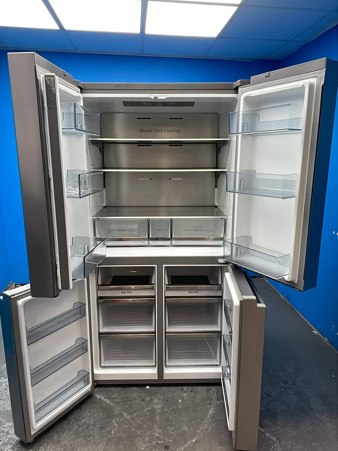 #GRC-163-589 - Hisense American Style Fridge Freezer – 609L, Stainless Steel, Total No Frost