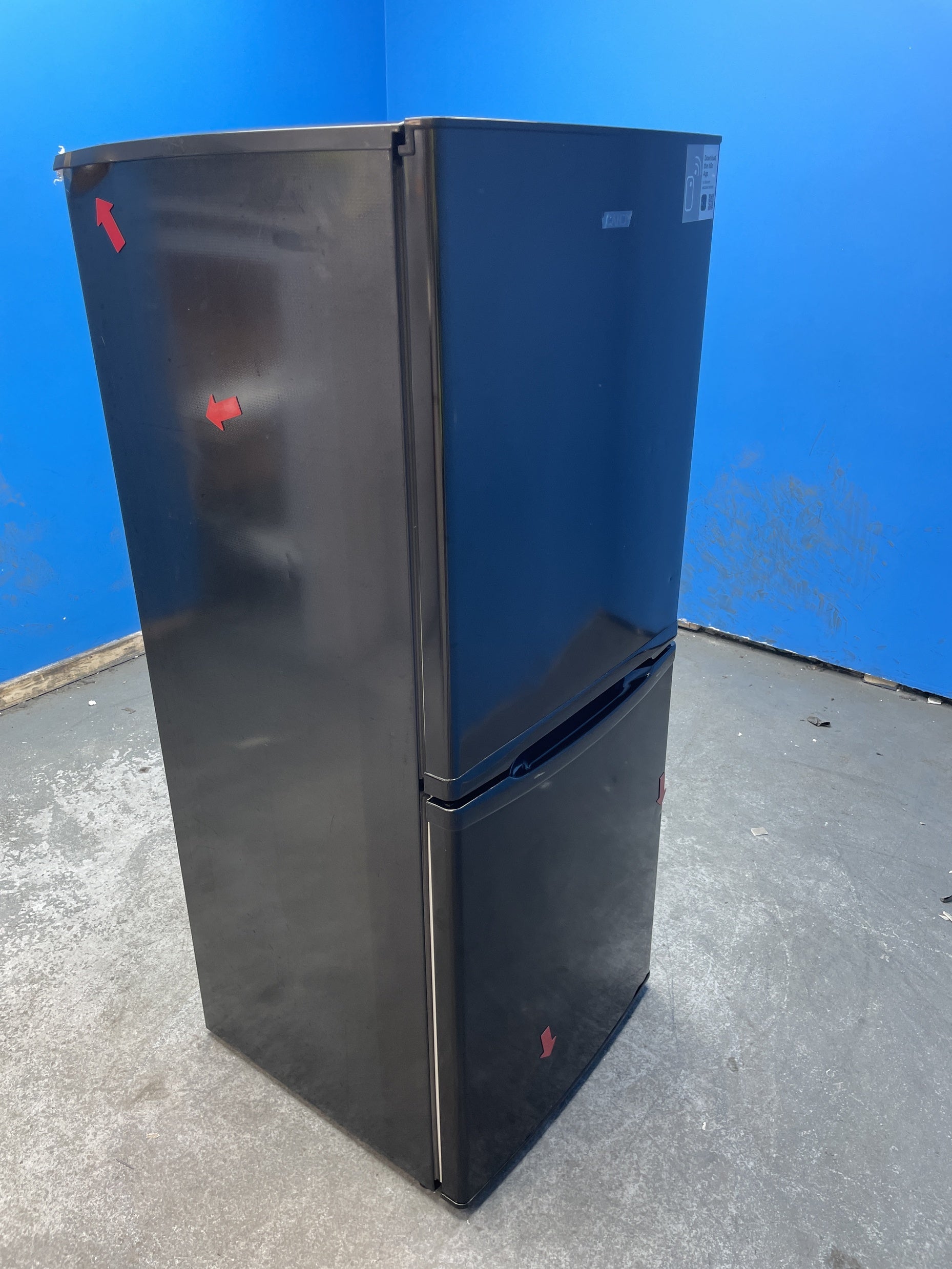 #GRC-157-384 - Candy CCH1S513EBK 185 Litre Combi Fridge Freezer