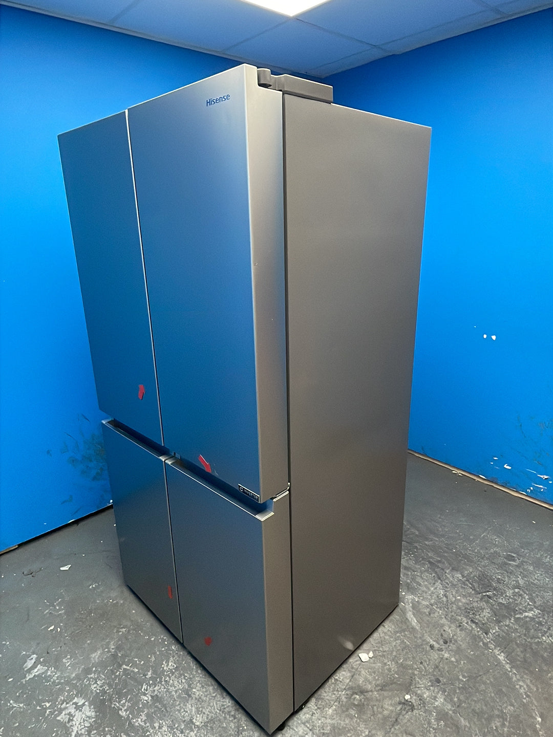 #GRC-163-589 - Hisense American Style Fridge Freezer – 609L, Stainless Steel, Total No Frost