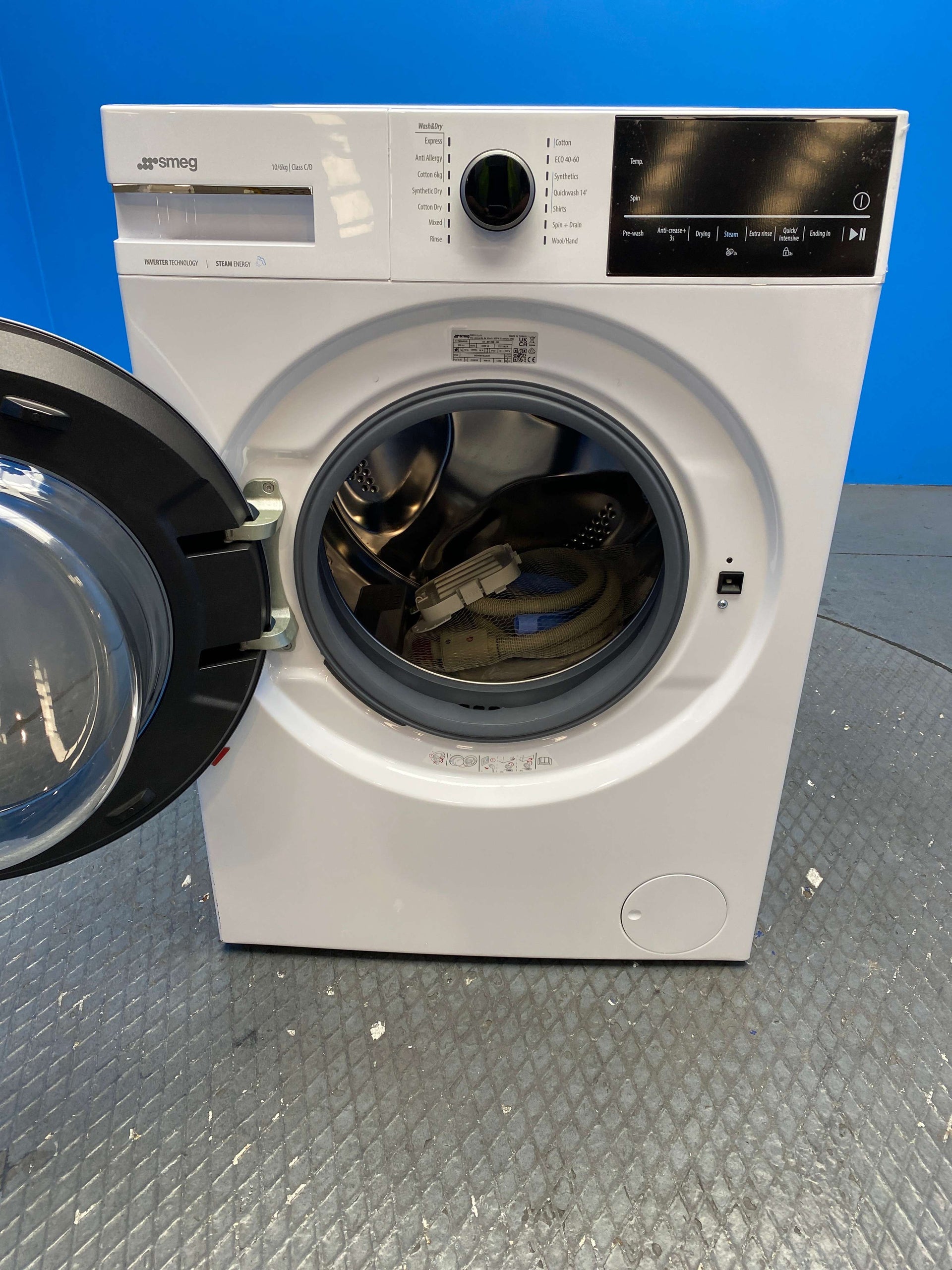 Smeg WDN064SLDUK 10kg / 6kg 1400 Spin Washer Dryer