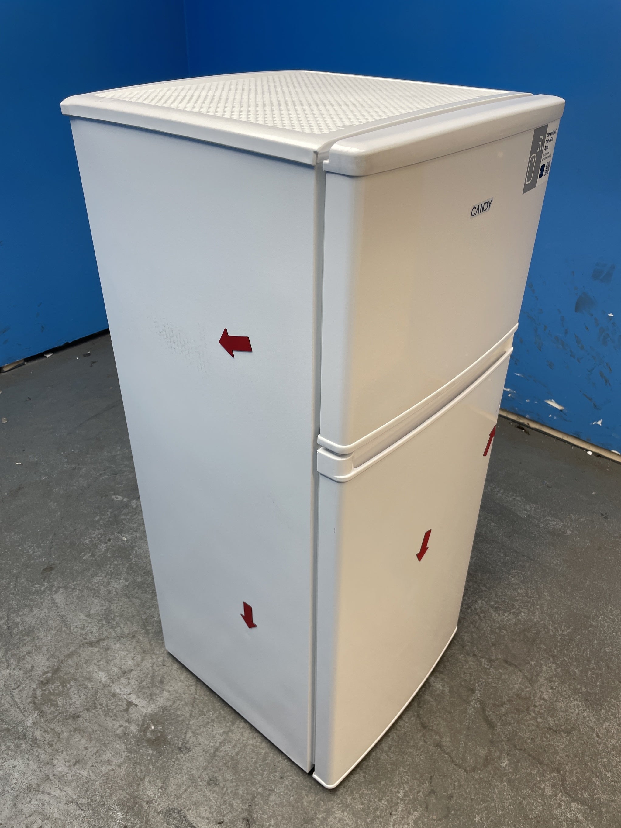 #GRC-157-902 - Candy CDH1S313EWK Slimline 117 Litre Top Mount Fridge Freezer