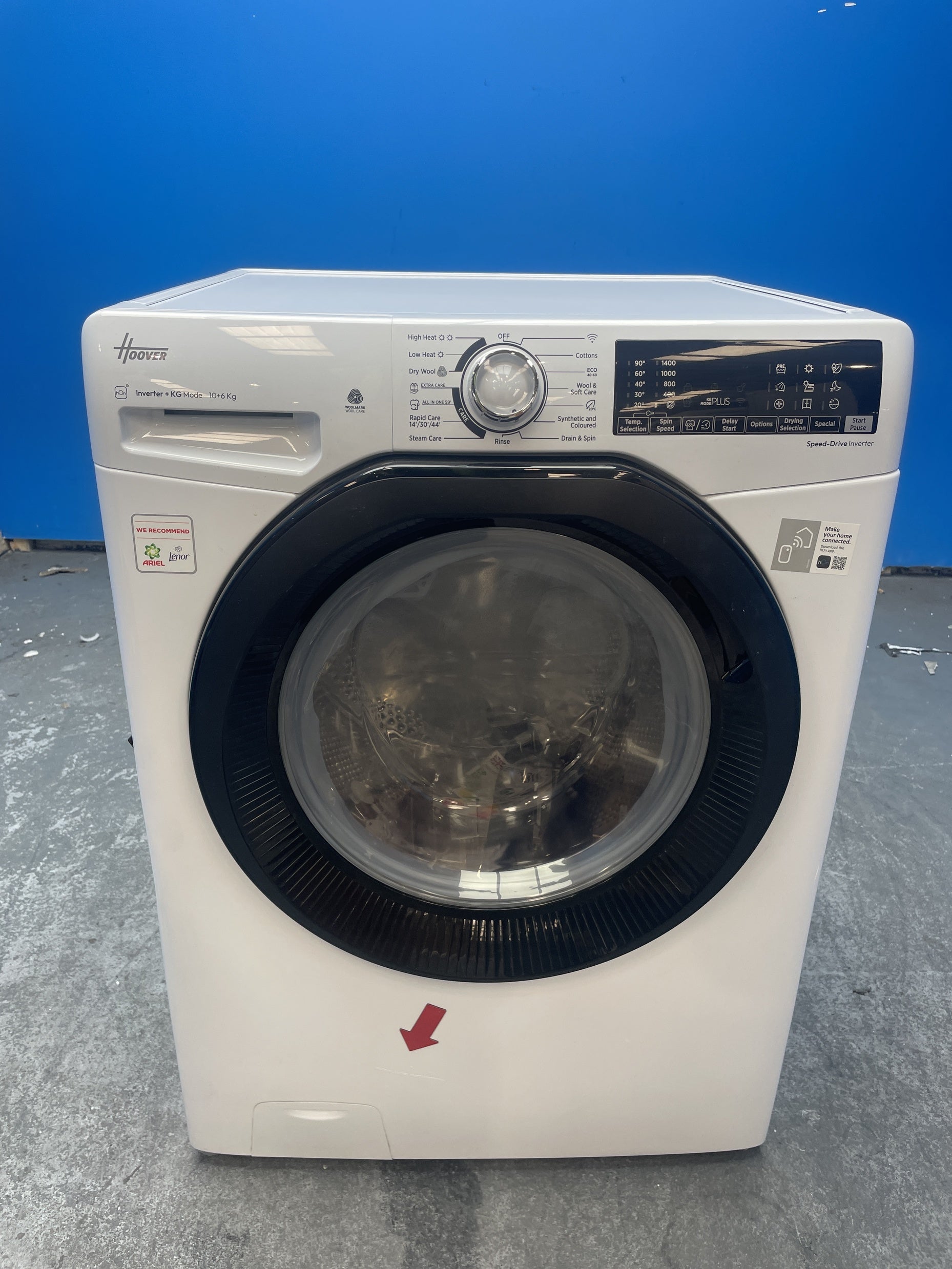 #GRC-159-289 - Hoover H-WASH 350 H3DPS41066TAMB80 10/6kg 1400rpm Washer Dryer