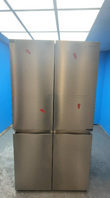 #GRC-163-586 - Hisense American Style Fridge Freezer – 609L, Stainless Steel, Total No Frost