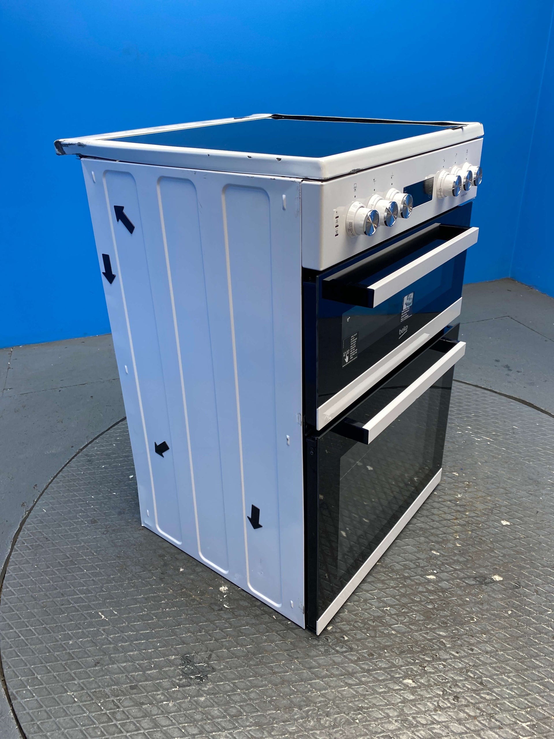 Beko KDC653W 60cm Double Oven Electric Cooker