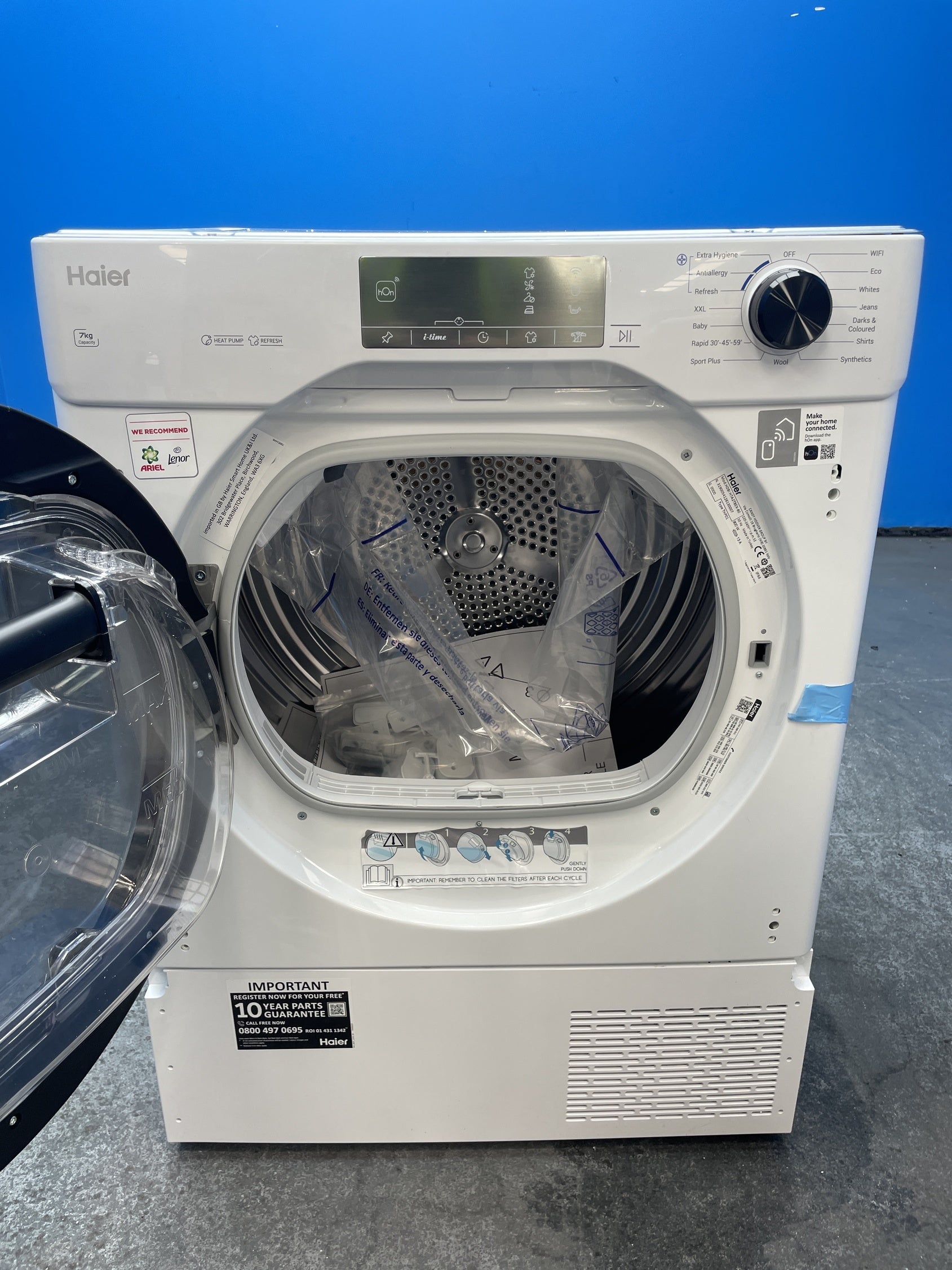 #GRC-160-057 - Haier Series 6 HDBI H7A2TBEX-80 Integrated 7kg Heat Pump Tumble Dryer
