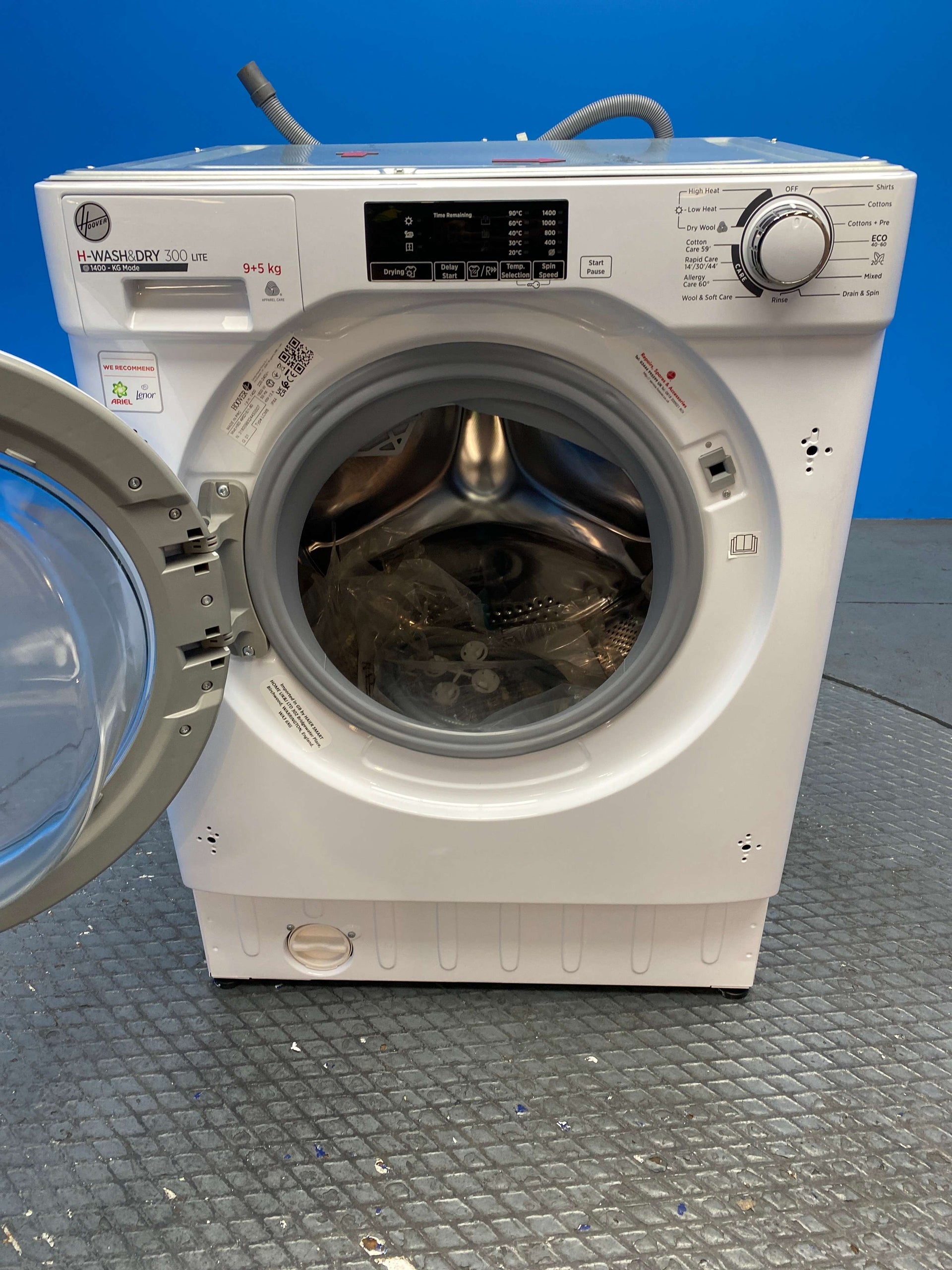 Hoover HBD495D1E Integrated 9/5kg 1400 Spin Washer Dryer