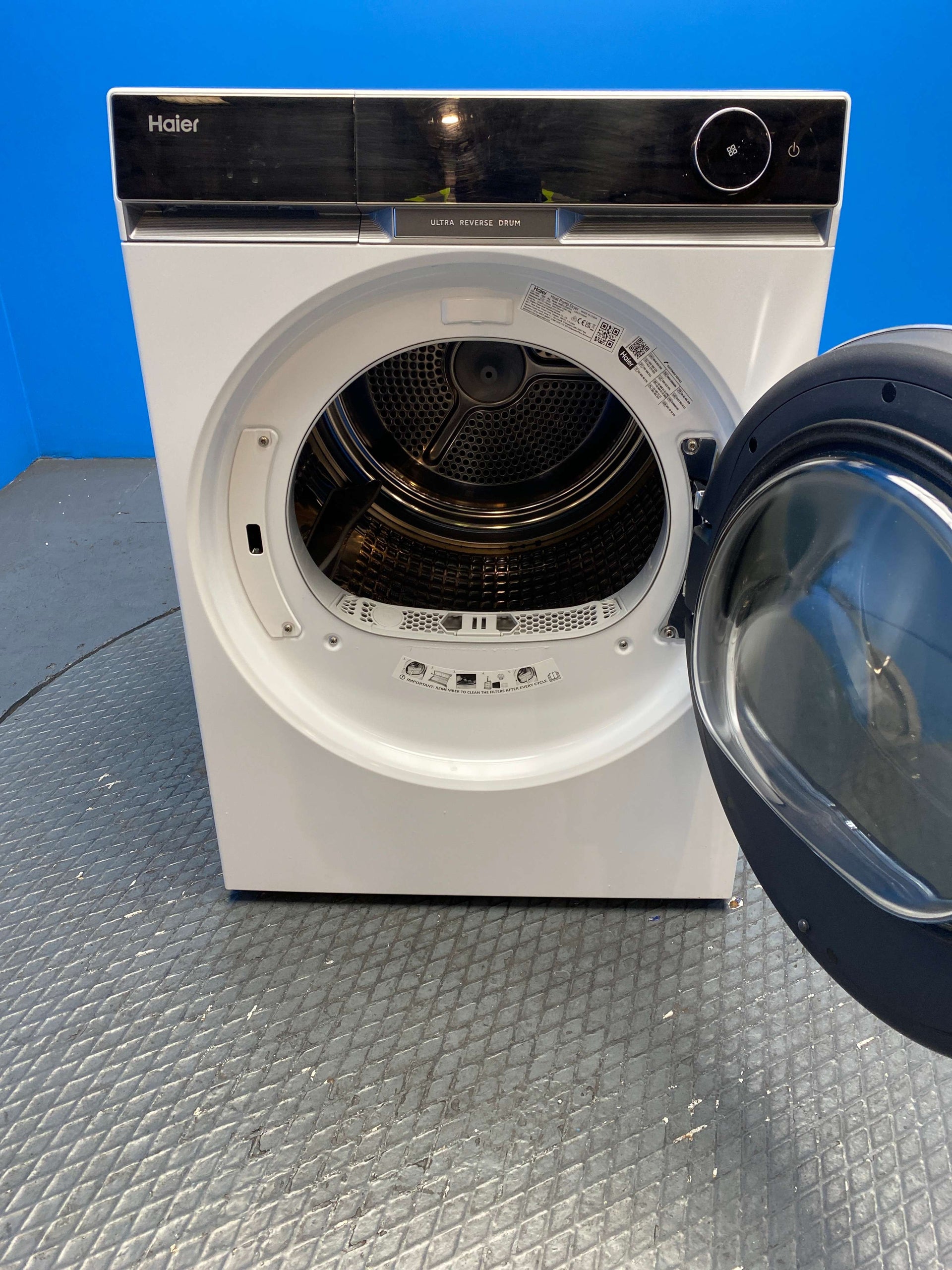 Haier HD90-A3Q397U1 X Series 11 9 kg Heat Pump Tumble Dryer