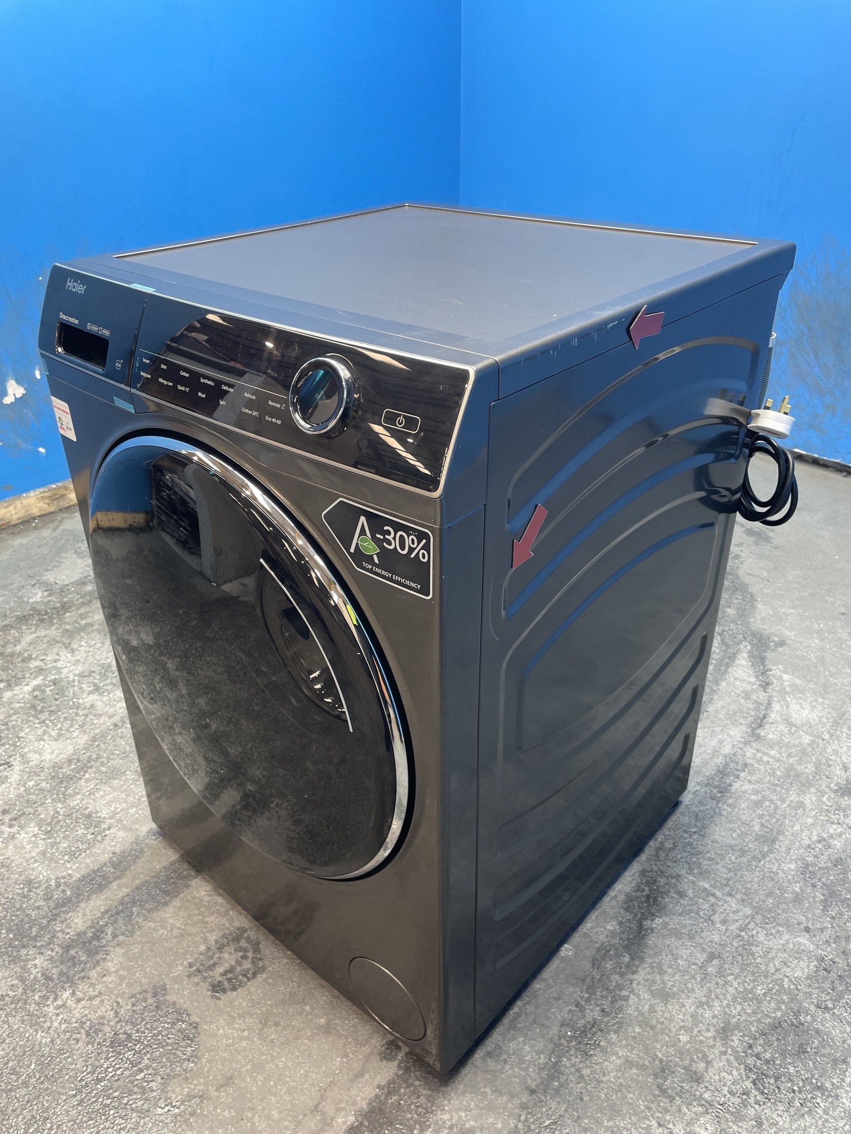 #GRC-163-474 - Haier 11kg 1400rpm Washing Machine – Direct Motion Motor, Anthracite