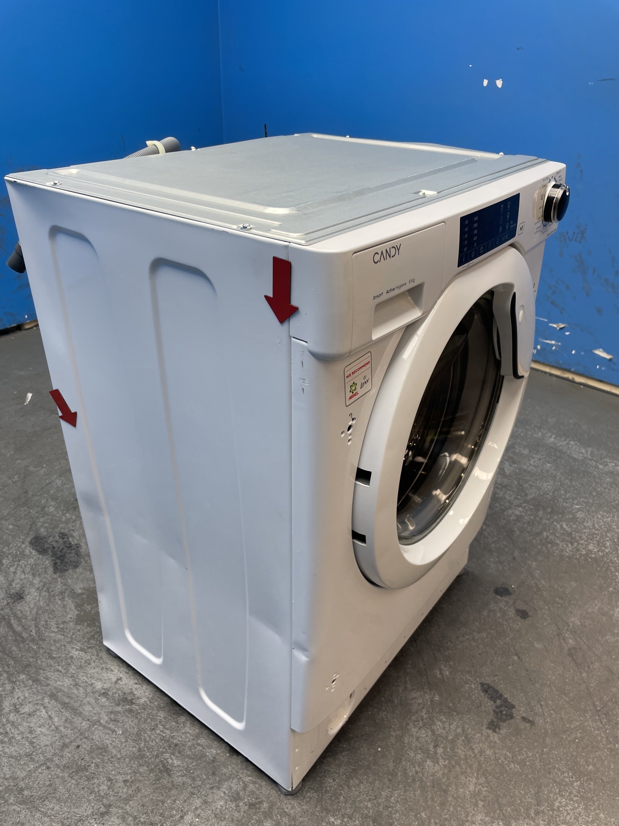 #GRC-163-471 - Candy 8kg 1400rpm Integrated Washing Machine – Inverter Motor, White