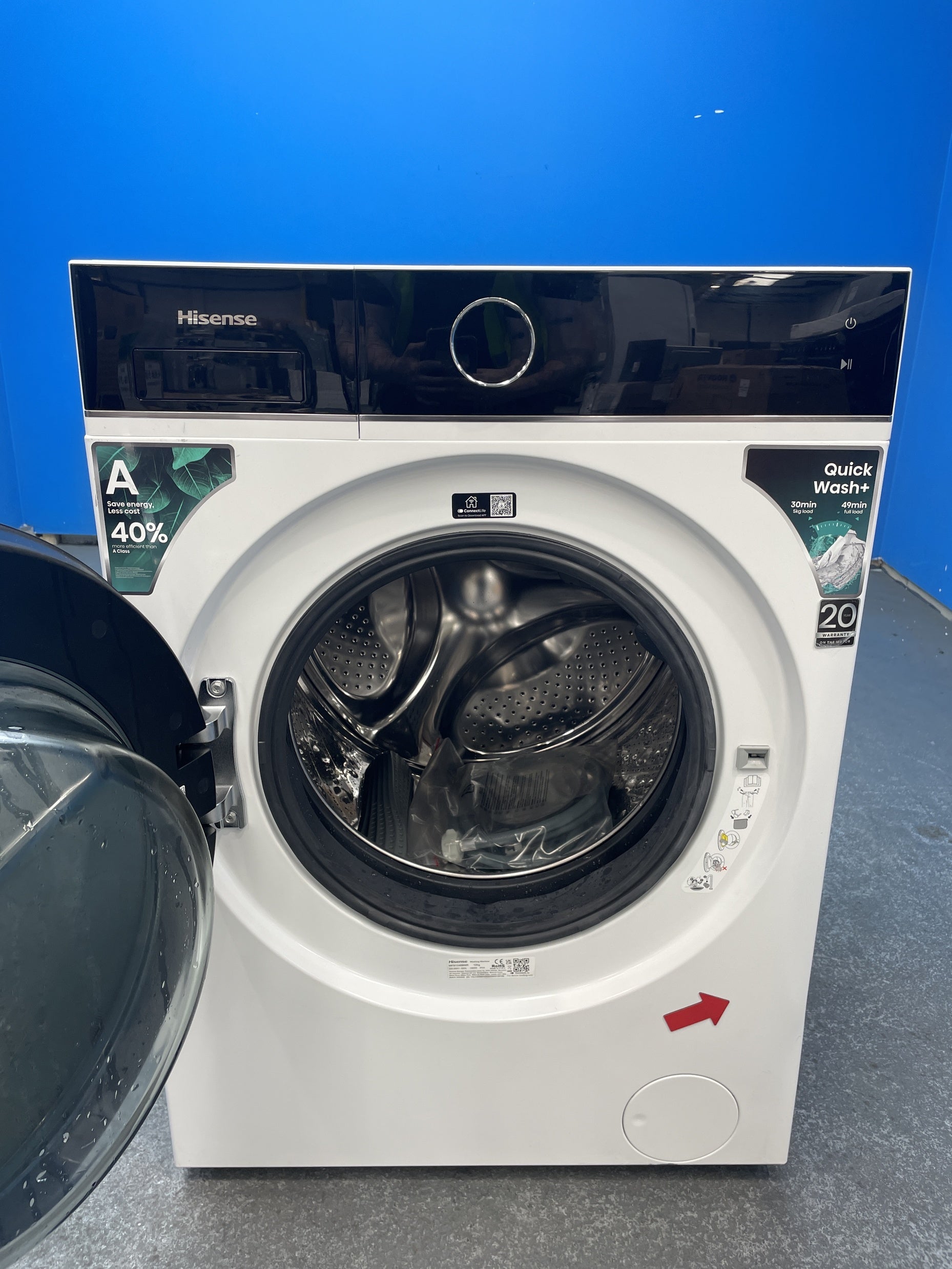 #GRC-145-193 - Hisense 5i Series WF5I1245BWR 12kg 1400rpm Washing Machine