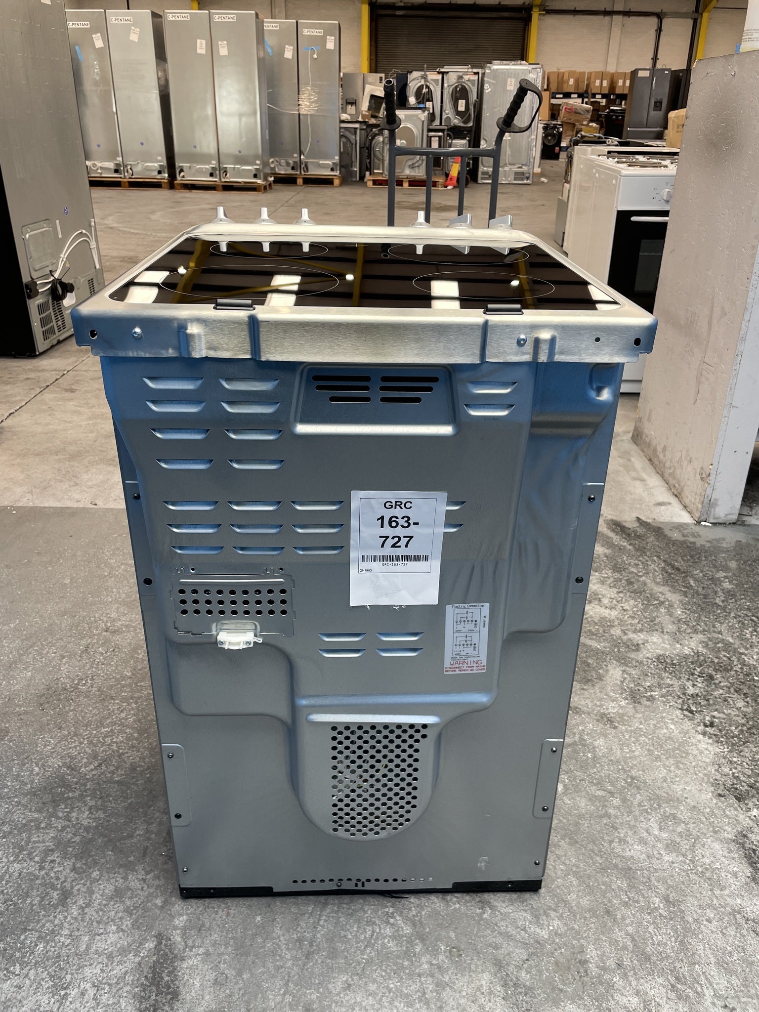 #GRC-163-727 - AEG 55cm Electric Double Oven Cooker – 116L Total Capacity, Catalytic Cleaning, Ceramic Hob