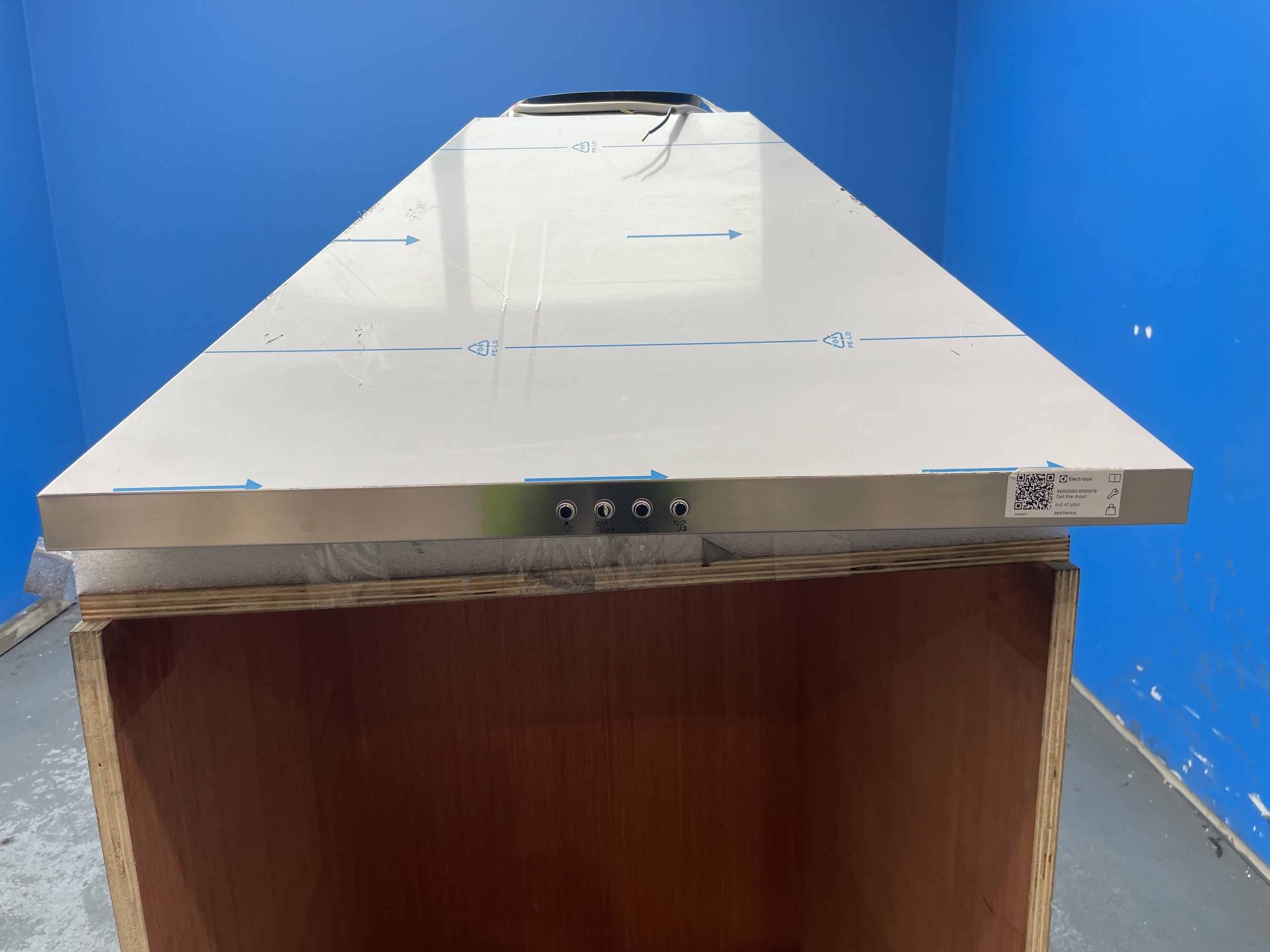#GRC-158-294 - Electrolux LFC316X 60cm Stainless Steel Pyramid Chimney Hood