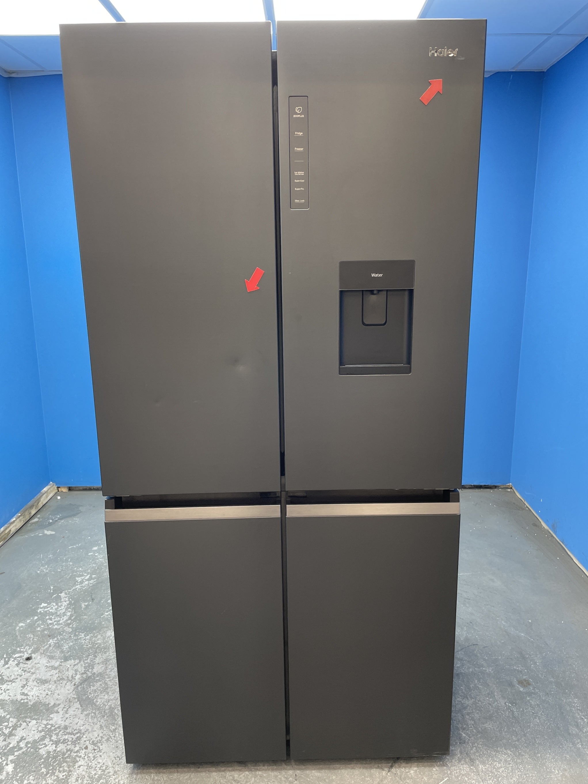 #GRC-153-241 - Haier HCR5919EHMB 528 Litre American Style Fridge Freezer