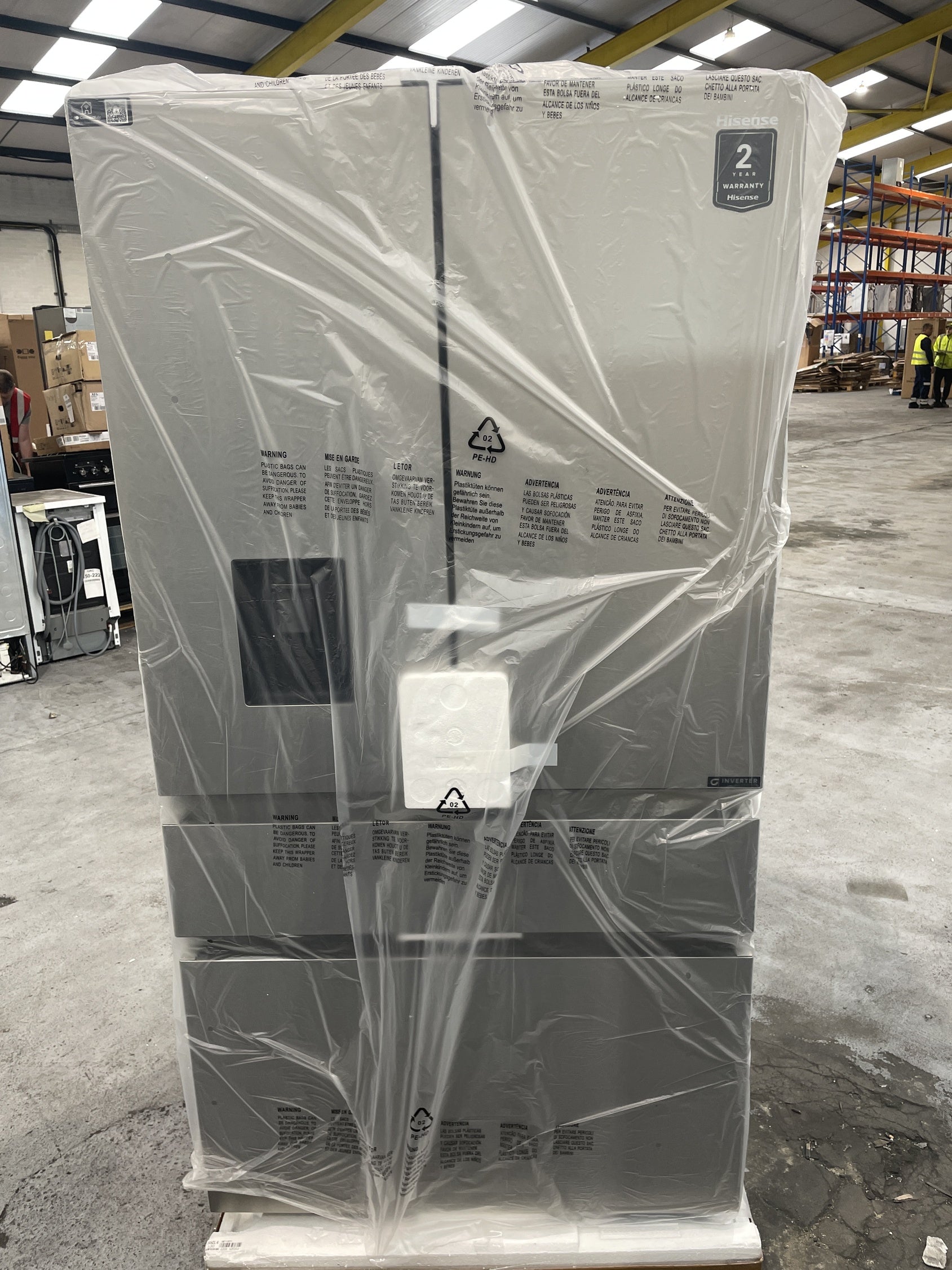 #GRC-143-634 - Hisense RF749N4SWSE 579L French Door Fridge Freezer