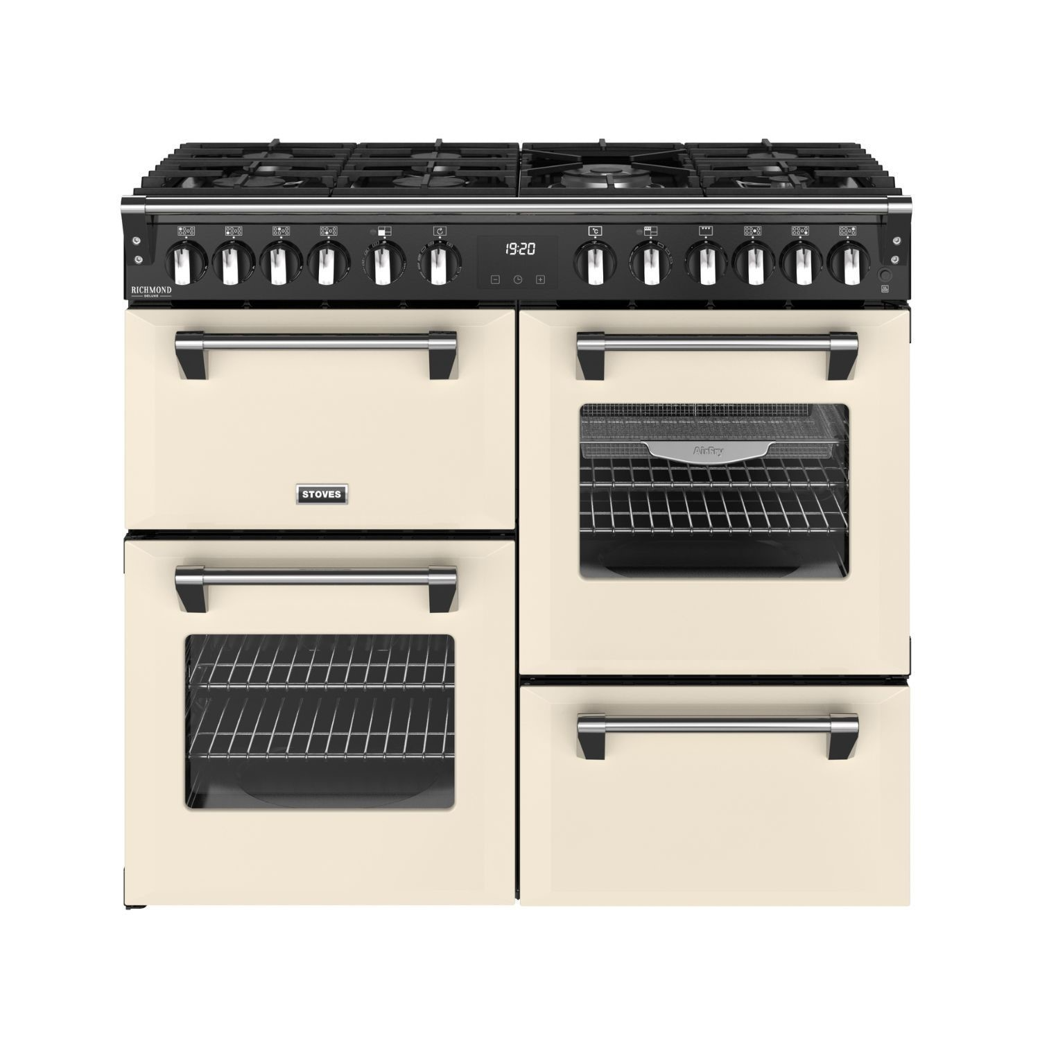 Stoves Richmond Deluxe 100cm Quad Oven Dual Fuel Range Cooker – Renew 2 U