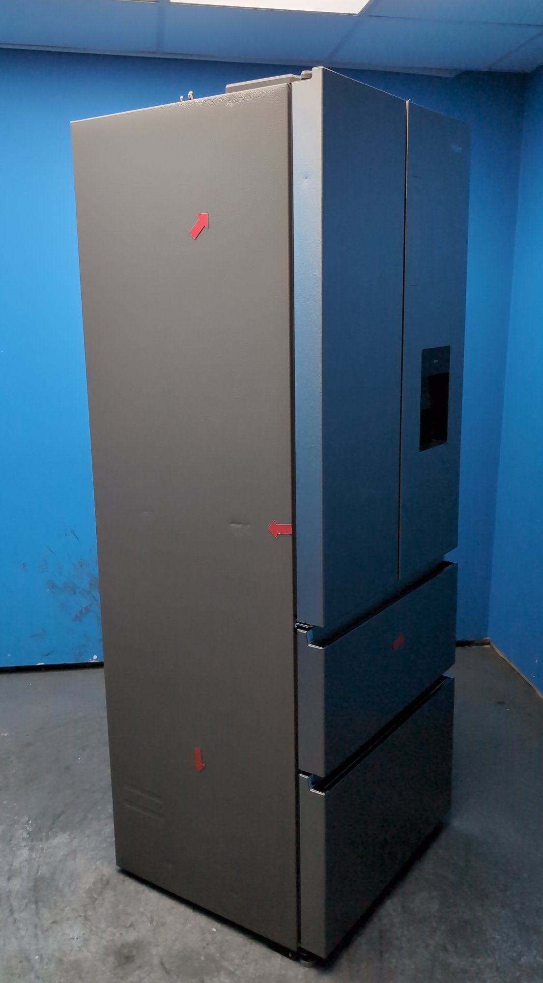 #GRC-163-407 - Haier 70cm French Door Fridge Freezer – 444L, Stainless Steel, Total No Frost