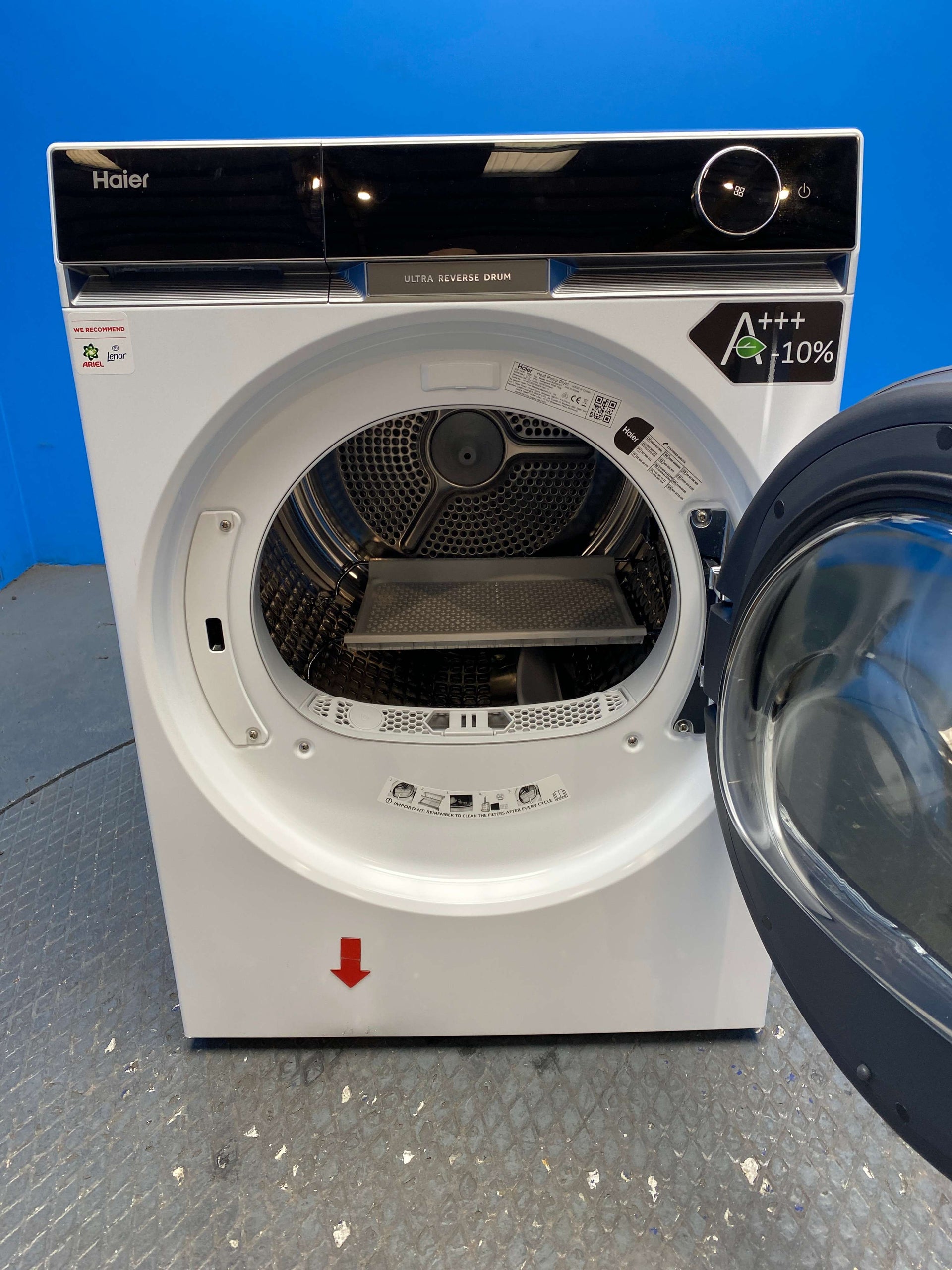 Haier HD90-A3Q397U1 X Series 11 9 kg Heat Pump Tumble Dryer