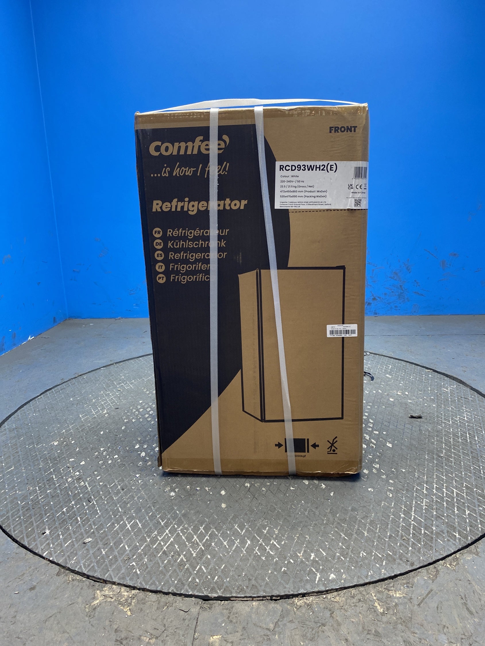 #GRC-158-898 - Comfee RCD93WH2(E) Under Counter Fridge with Cooler Box