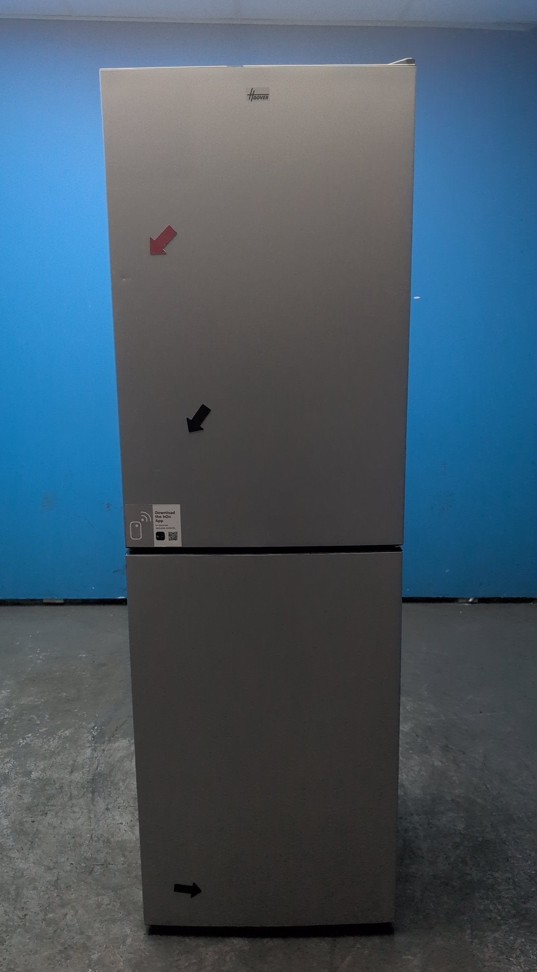 #GRC-162-875 - Hoover H-FRIDGE 300 54.5cm 50/50 Fridge Freezer – 252L, Silver, Low Frost