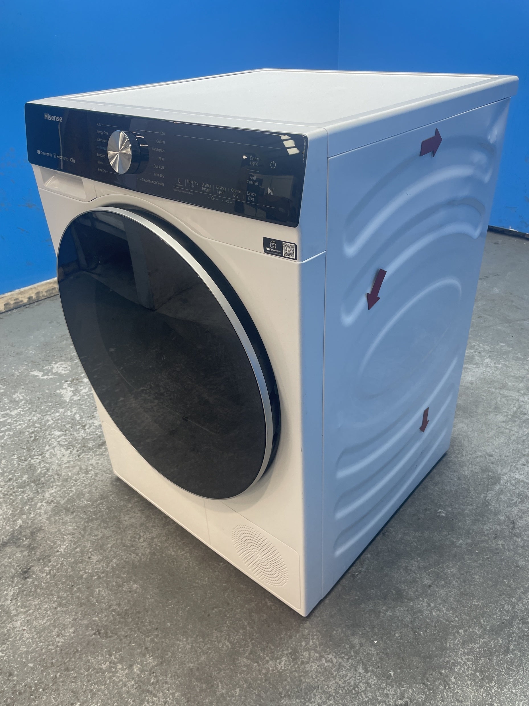 #GRC-136-286 - Hisense DH5S102BW 10kg Heat Pump Tumble Dryer